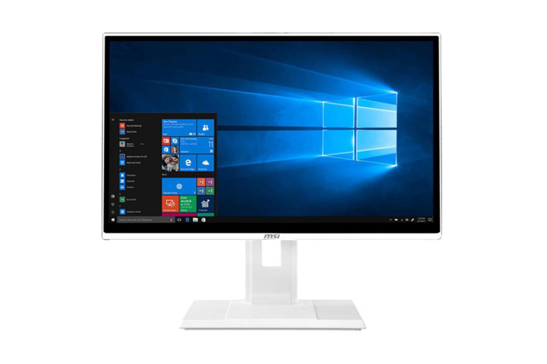 نمای روبرو کامپیوتر آل این وان All in One MSI Pro 22X Pivot 10M Core i3