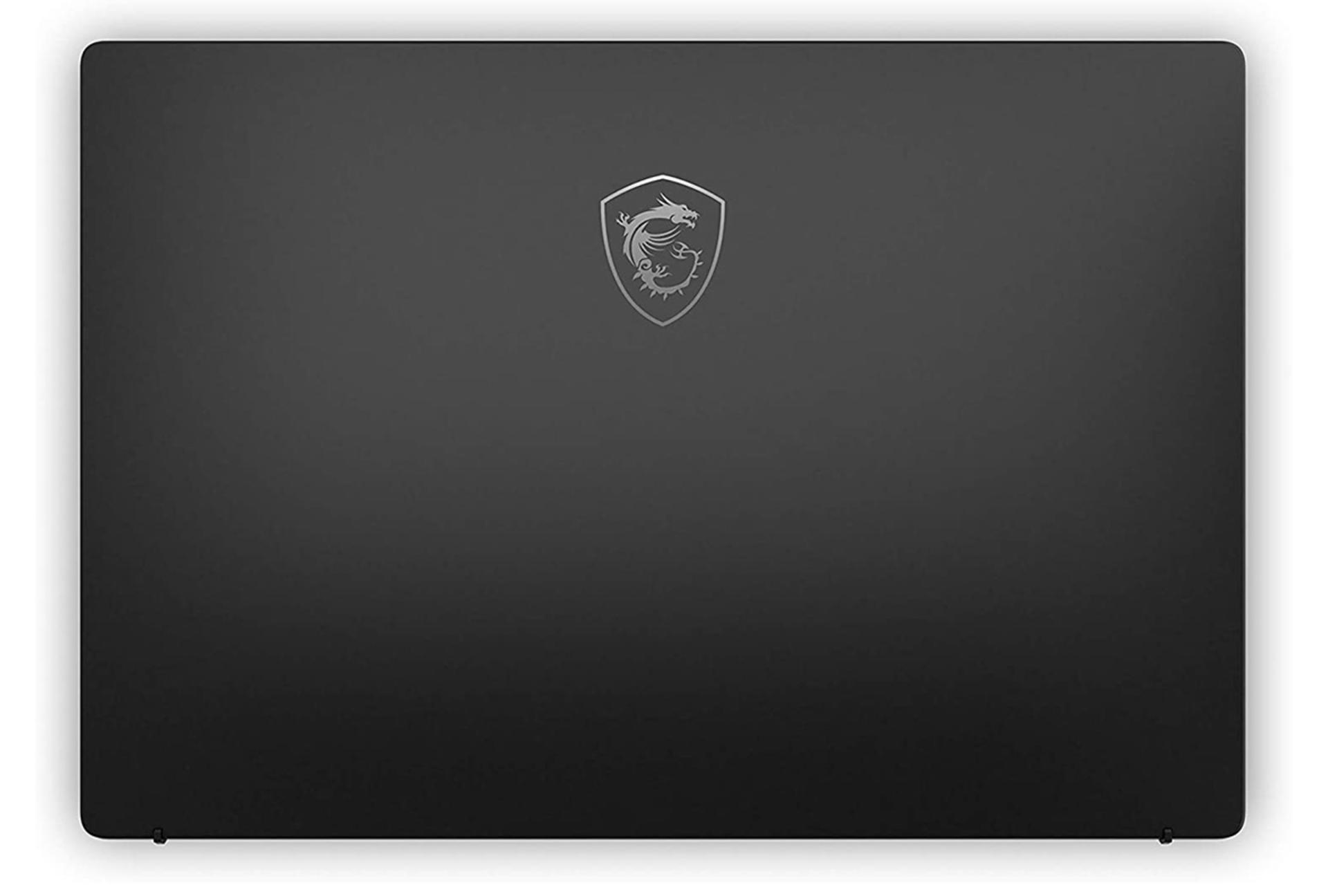 نمای پشت لپ تاپ ام اس آی مدرن 14-b4mw و نمایش لوگو