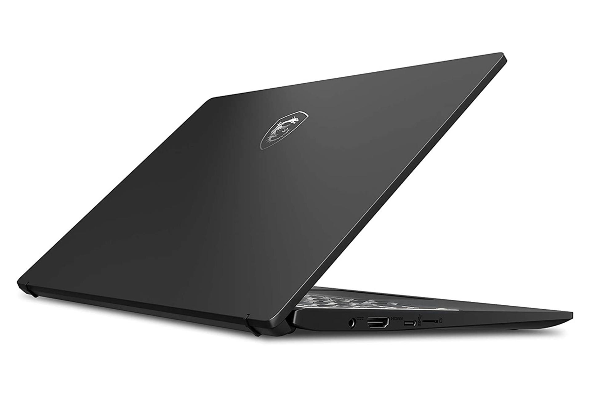 نمای نیمرخ پشت لپ تاپ ام اس آی مدرن 14-b4mw