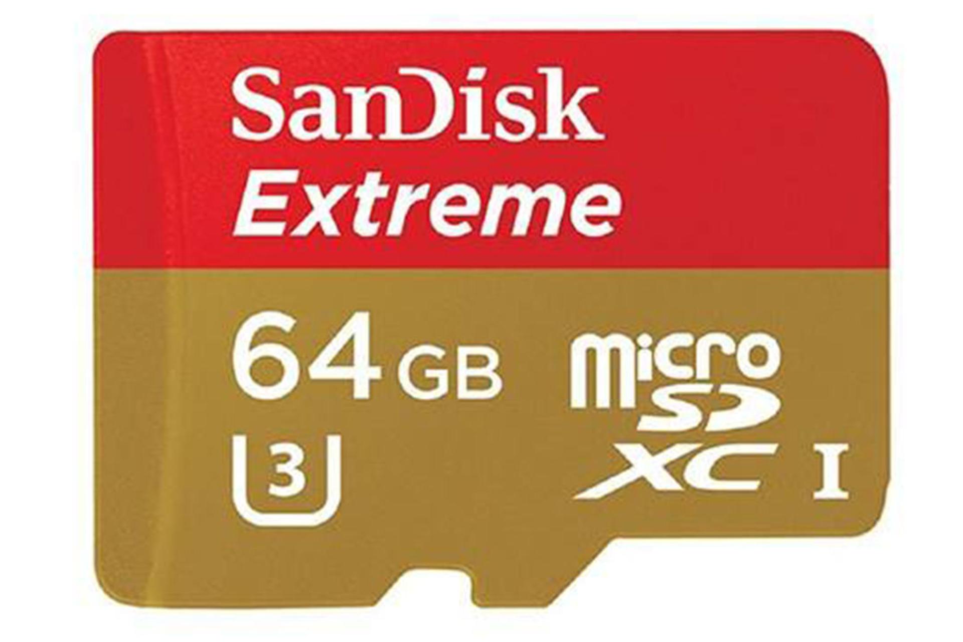 SanDisk Extreme microSDXC Class 10 UHS-I U3 64GB