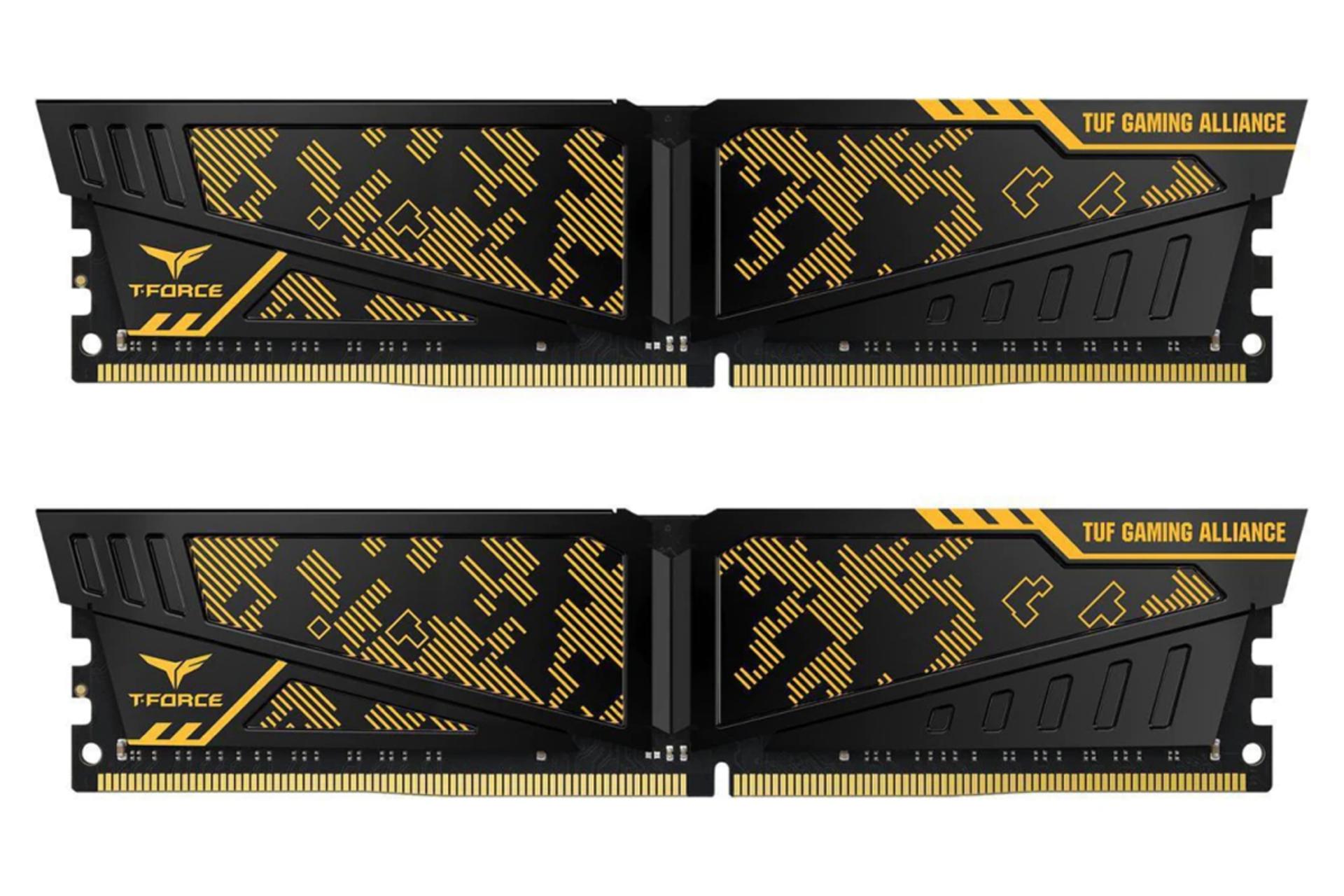 رم تیم گروپ T-FORCE VULCAN TUF ظرفیت 32 گیگابایت (2x16) از نوع DDR4-3200