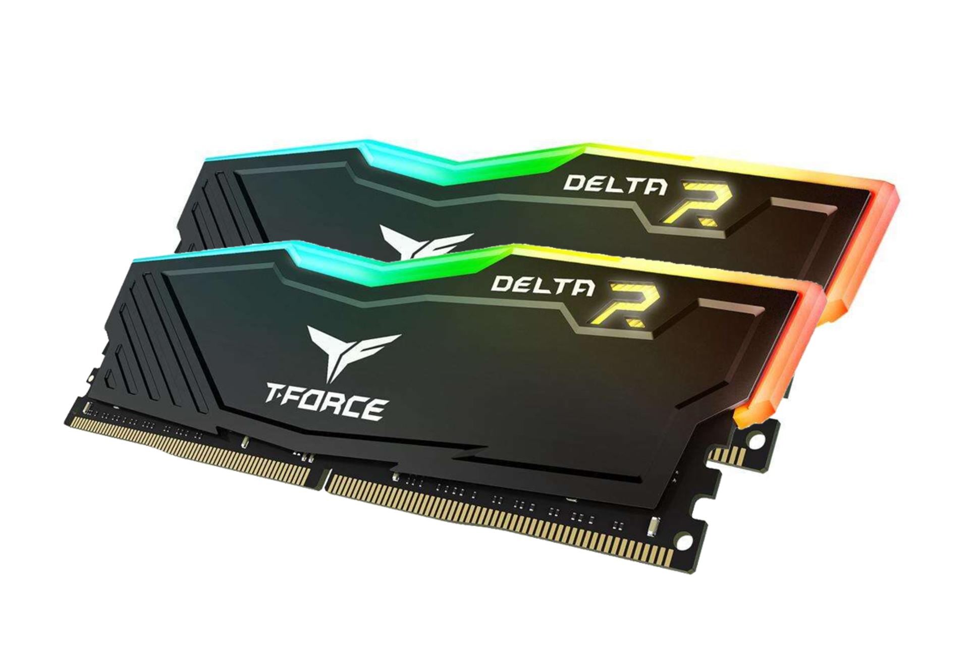 نمای کنار رم تیم گروپ T-FORCE DELTA RGB ظرفیت 16 گیگابایت (2x8) از نوع DDR4-3000