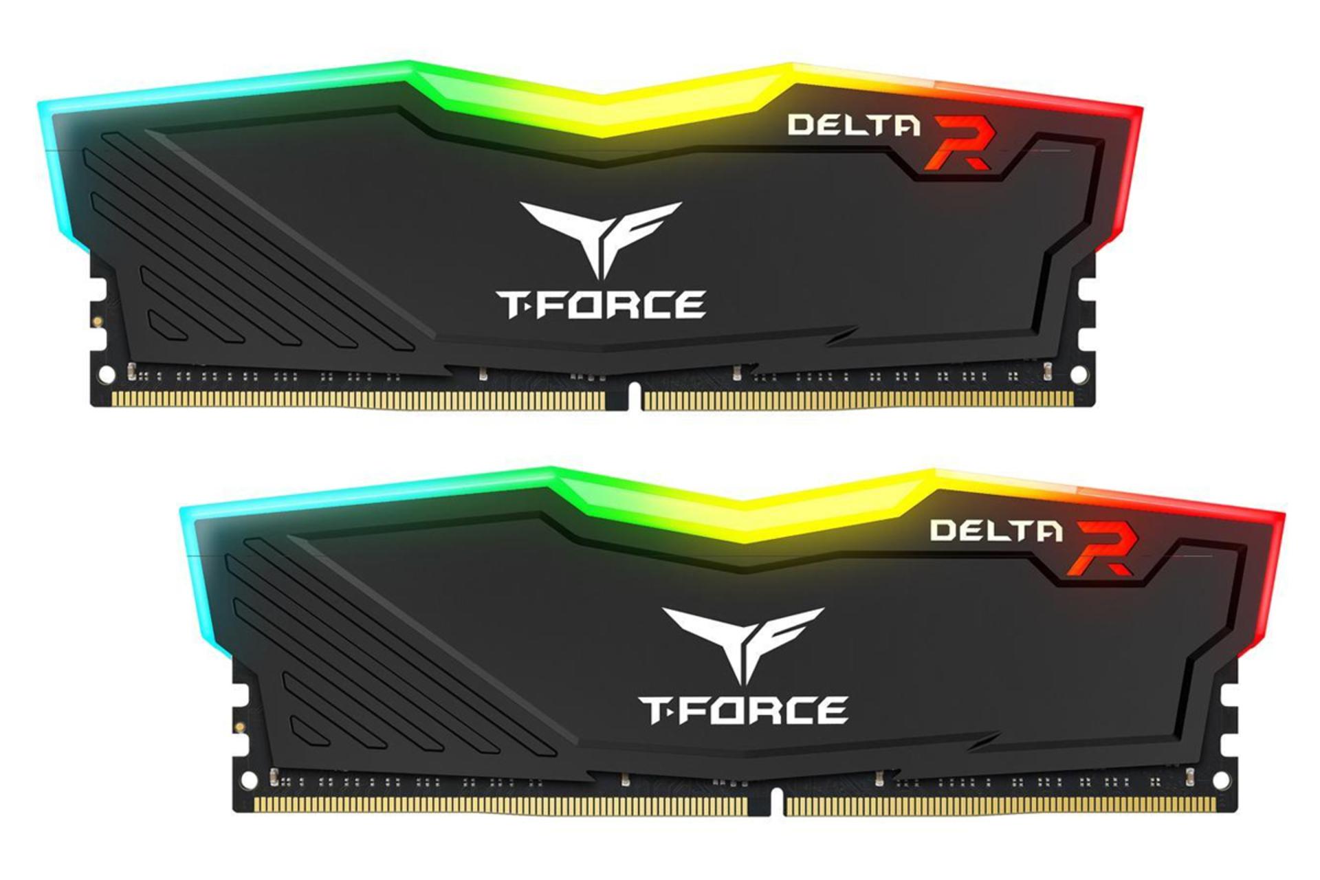 رم تیم گروپ T-FORCE DELTA RGB ظرفیت 16 گیگابایت (2x8) از نوع DDR4-3000