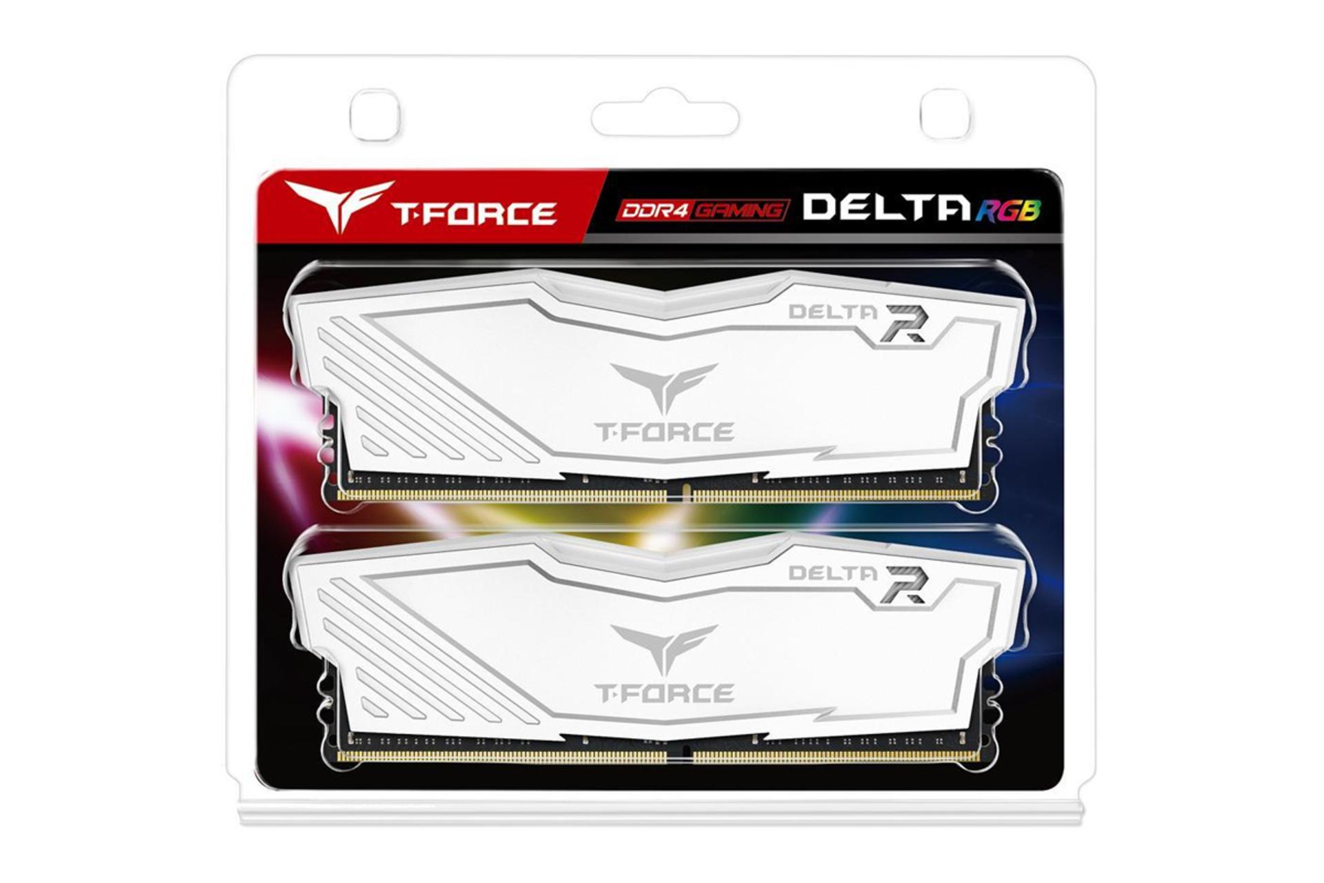 جعبه رم تیم گروپ T-FORCE DELTA RGB ظرفیت 16 گیگابایت (2x8) از نوع DDR4-3000