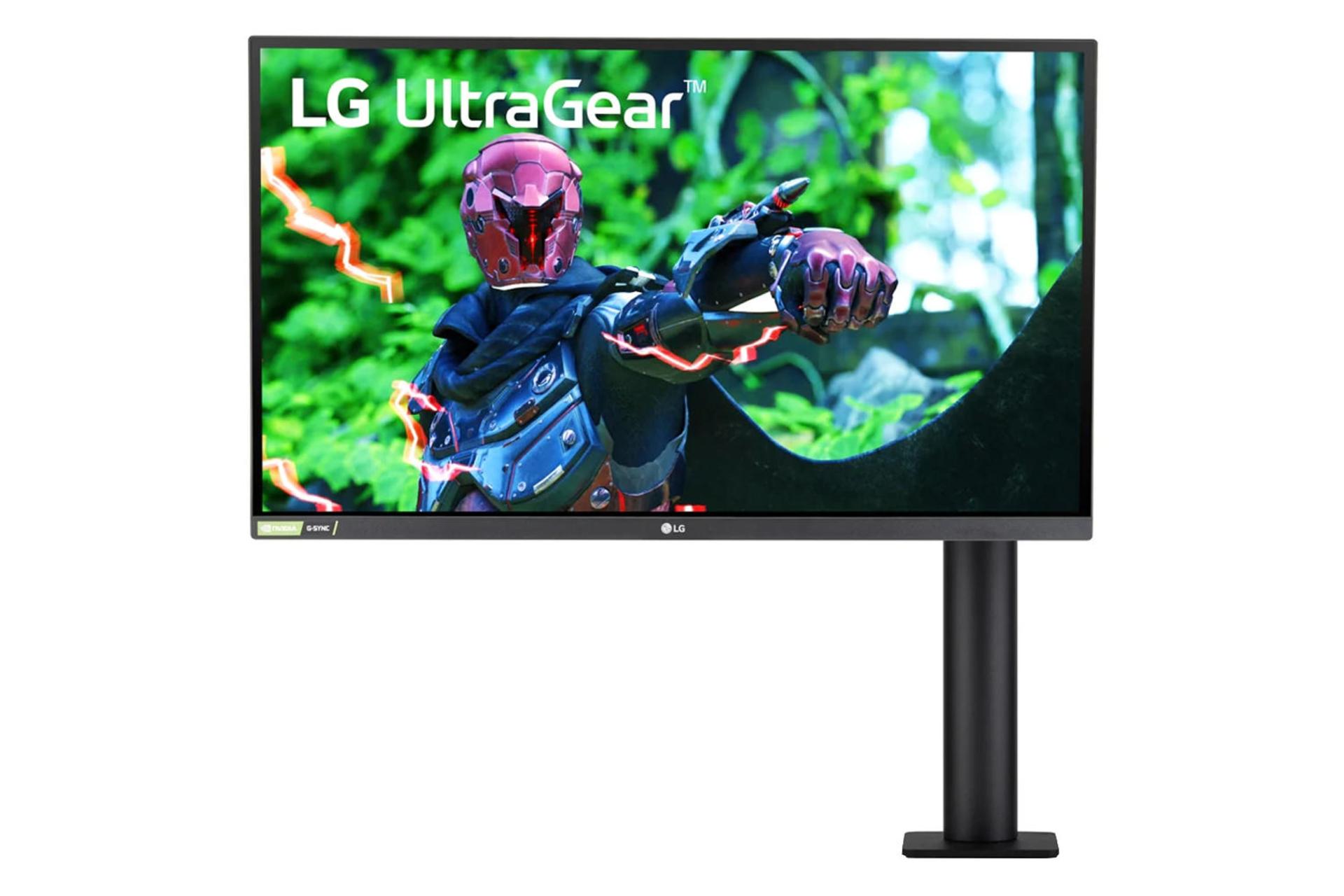 نمای روبروی مانیتور ال جی 27 اینچ مدل 27GN880