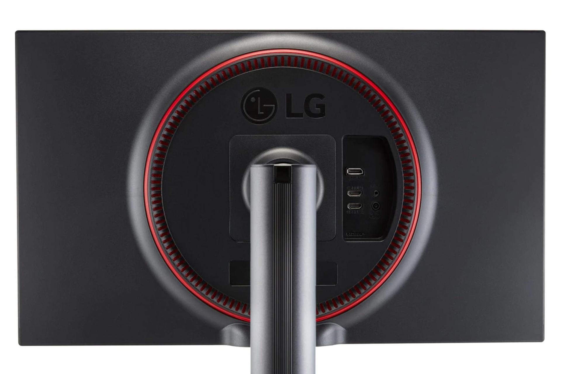 نمای پشت مانیتور ال جی 27 اینچ مدل 27GN880