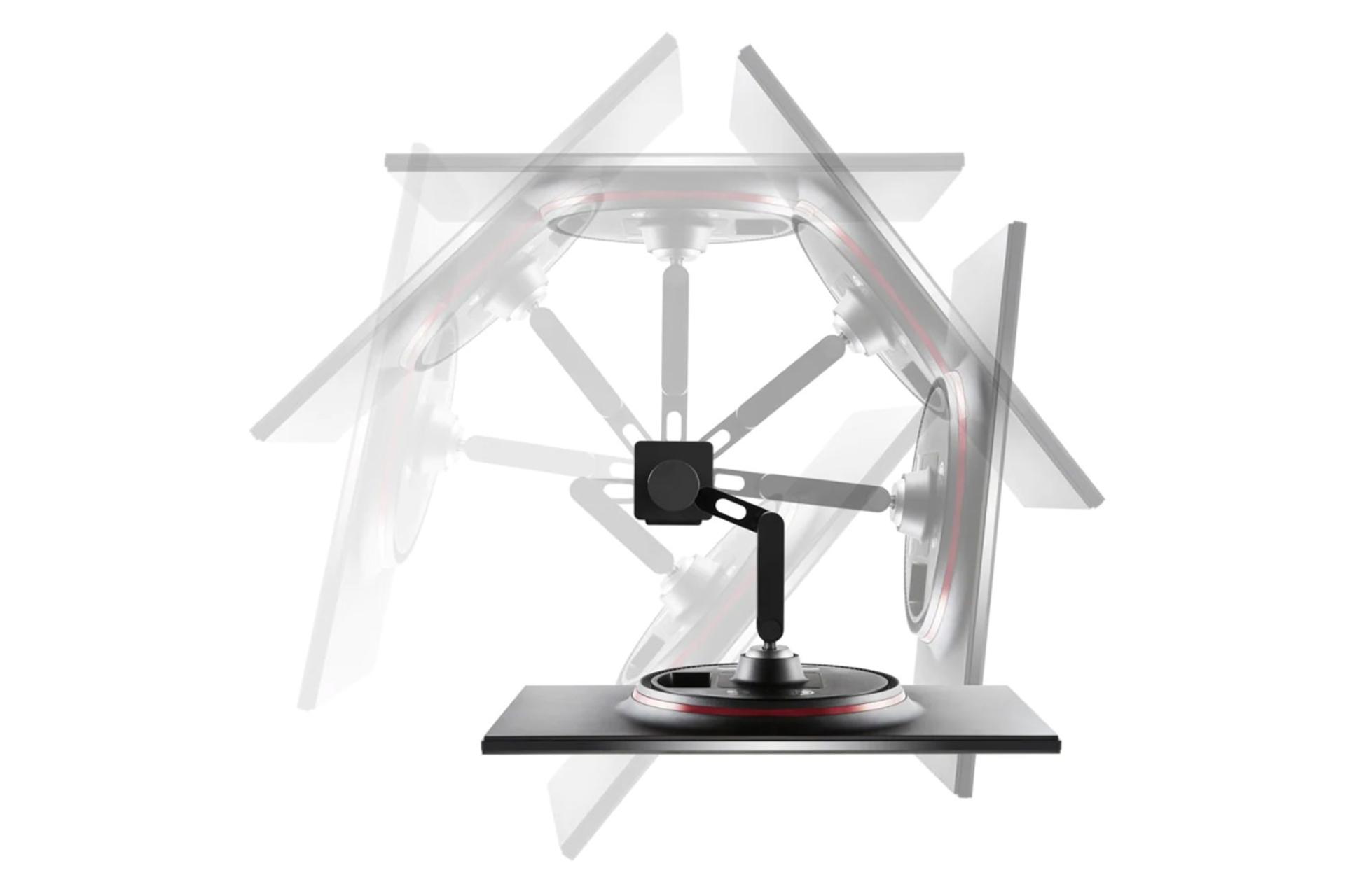 نمای چرخش مانیتور ال جی 27 اینچ مدل 27GN880