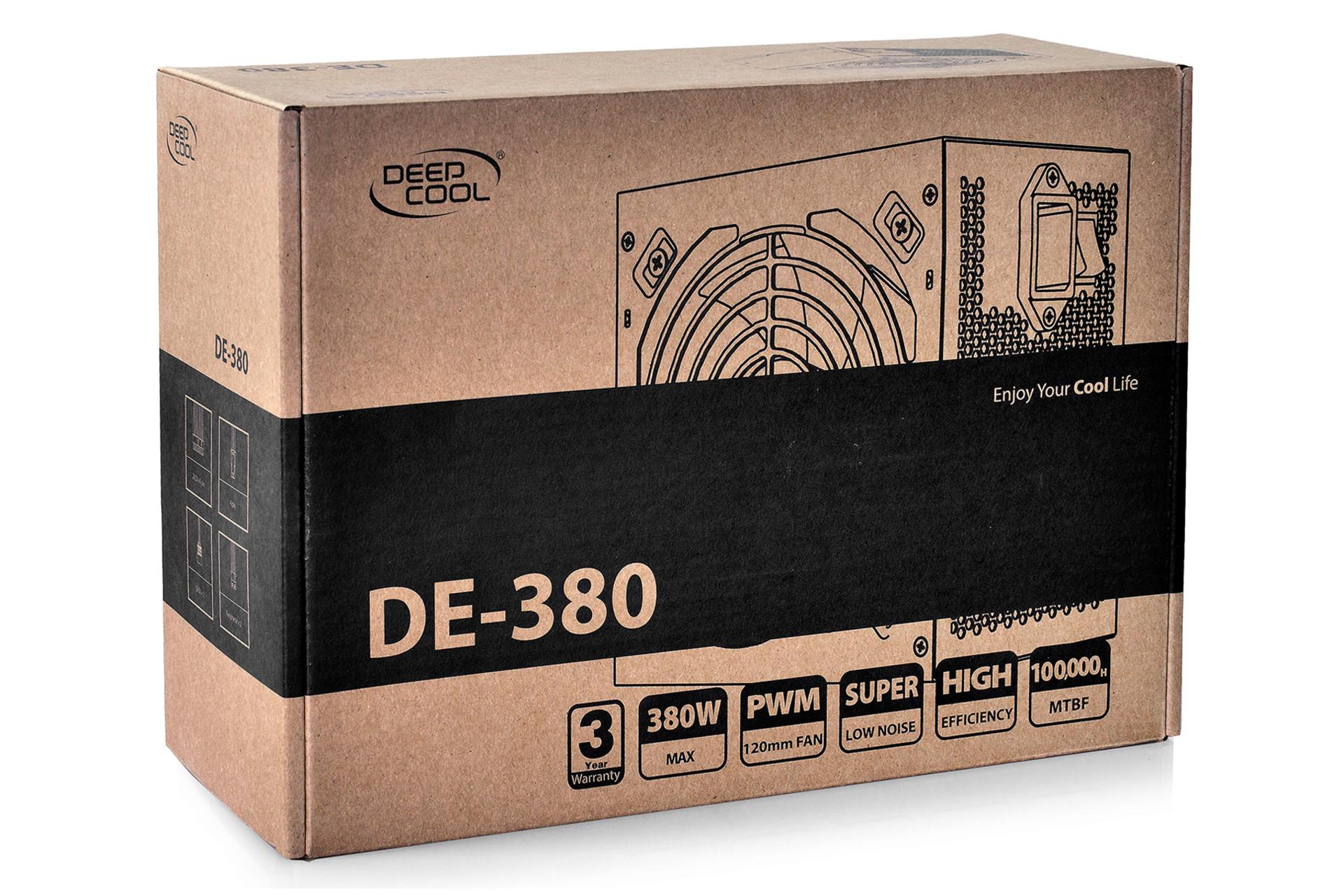 جعبه پاور کامپیوتر دیپ کول DE380 با توان 250 وات