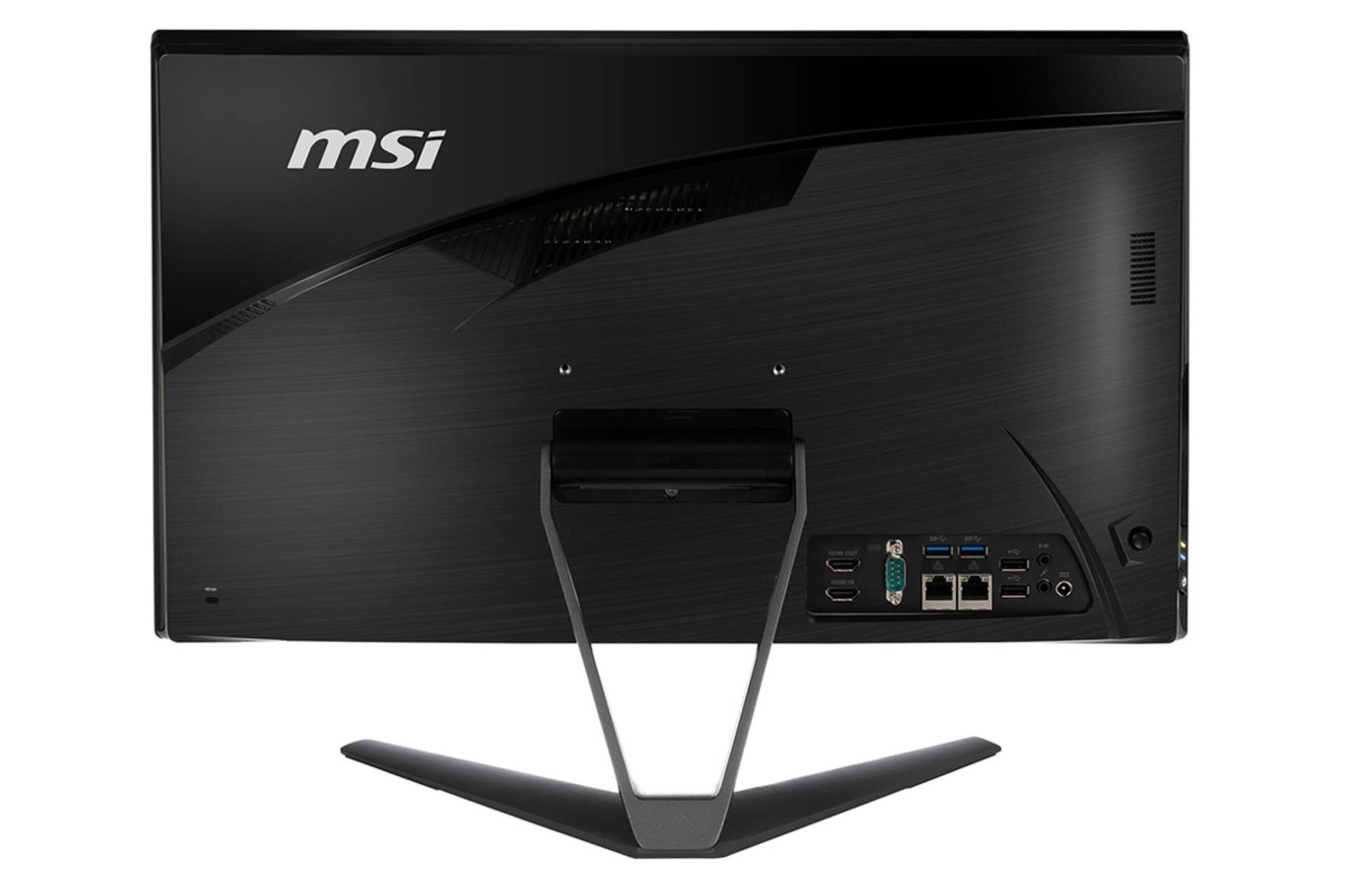 نمای پشت کامپیوتر آل این وان All in One MSI Pro 22X 10M Core i3-10100 مشکی