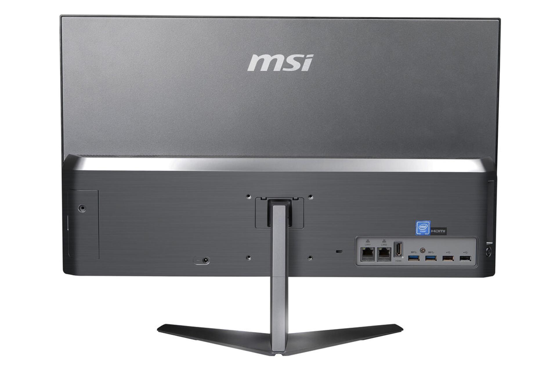 نمای پشت کامپیوتر آل این وان All in One MSI Pro 24X 10M