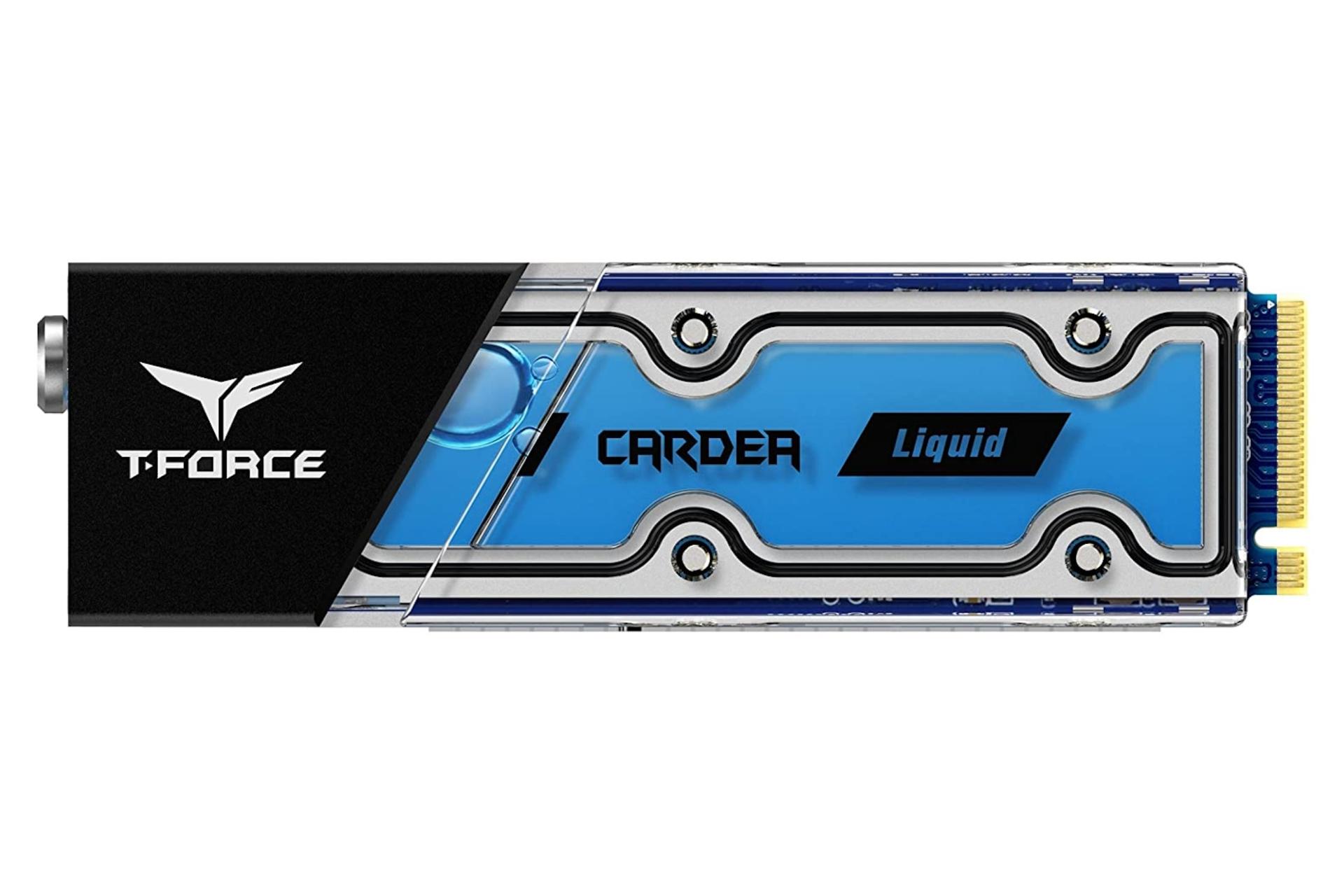 نمای روبرو SSD تیم گروپ T-Force CARDEA Liquid NVMe M.2 TeamGroup