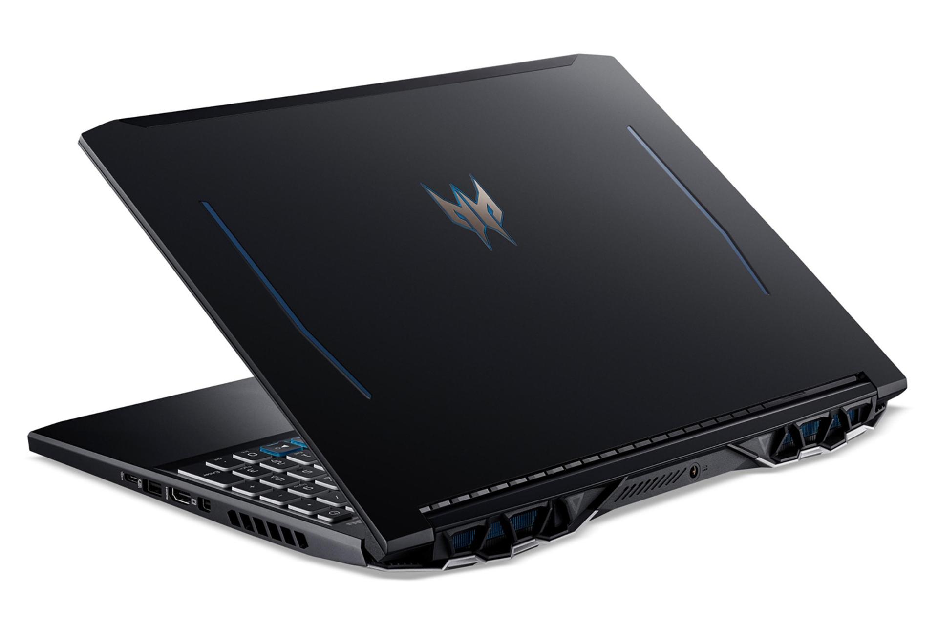 نمای نیمرخ پشت  لپ تاپ Acer Predator Helios 300