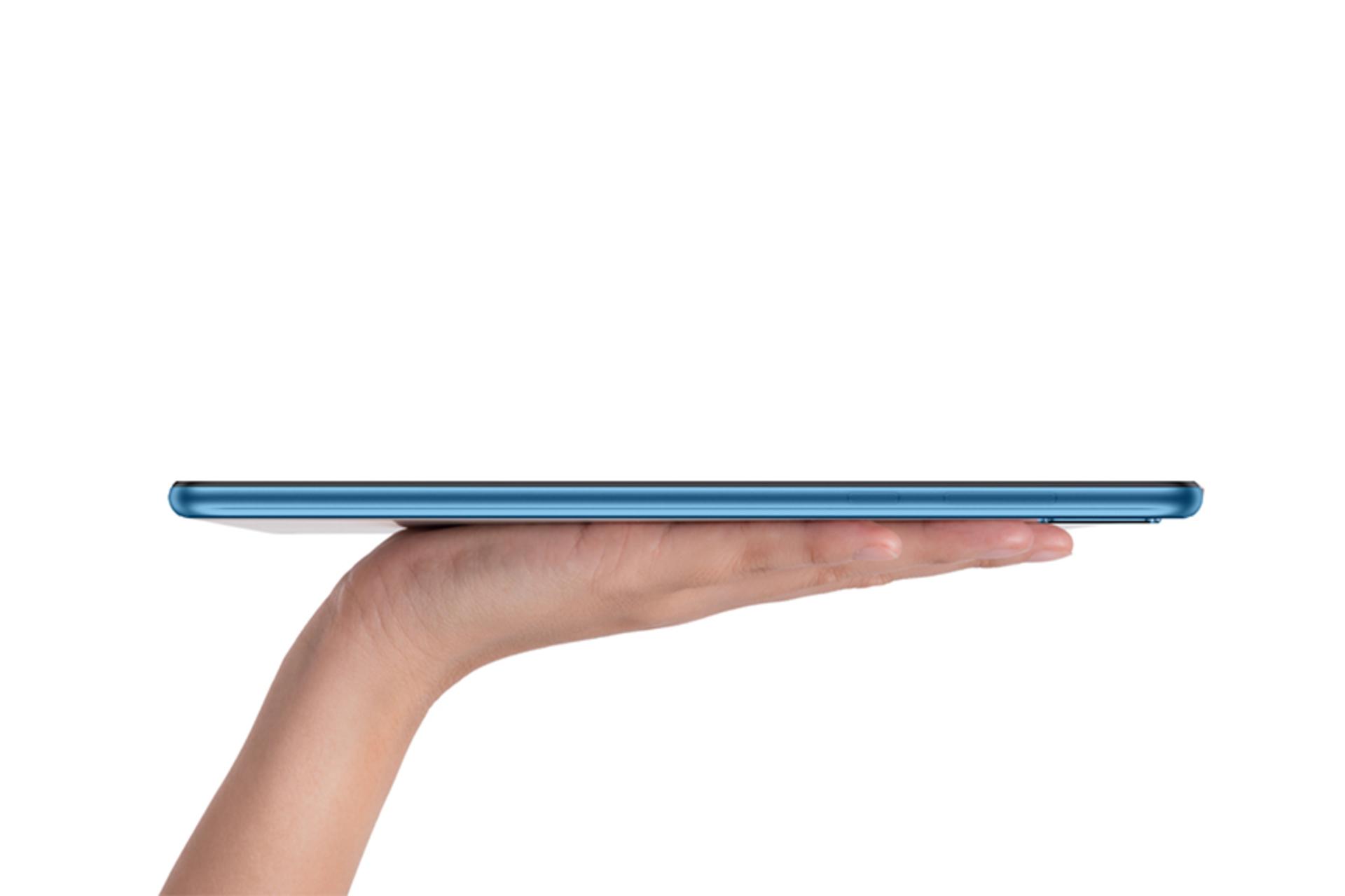 نمای کناری تبلت تی سی ال نکست پیپر رنگ آبی