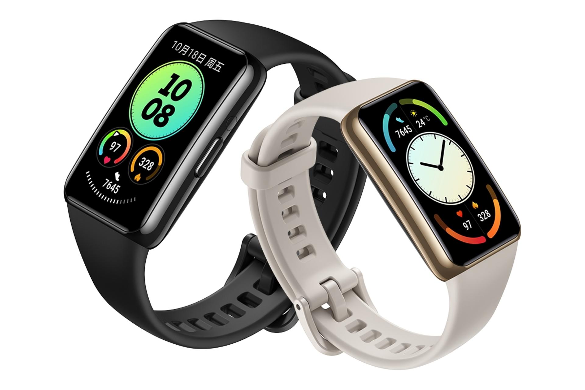 Huawei Band 6 Pro / اسمارت واچ هواوی بند 6 پرو مشکی و طلایی