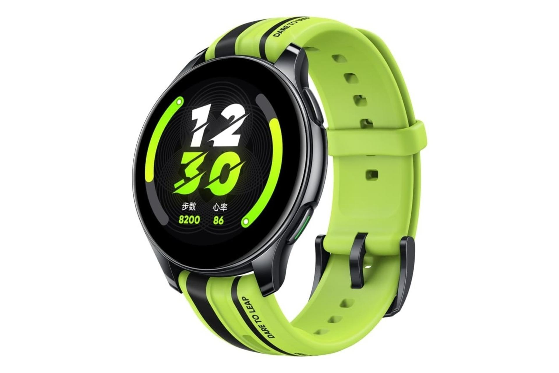 نمای راست ریلمی واچ تی وان / Realme Watch T1 بند سبز