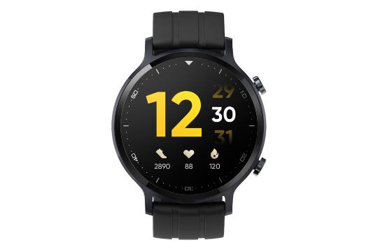 نمای روبرو ابزار پوشیدنی ریلمی واچ اس Realme Watch S مشکی