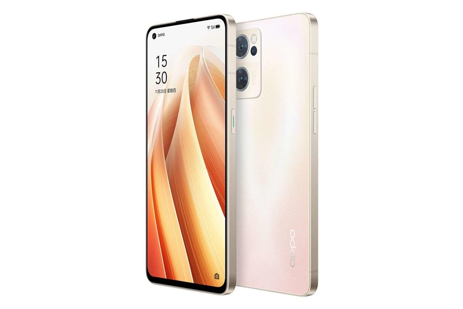 نمای جانبی گوشی موبایل اوپو Oppo Reno7 5G