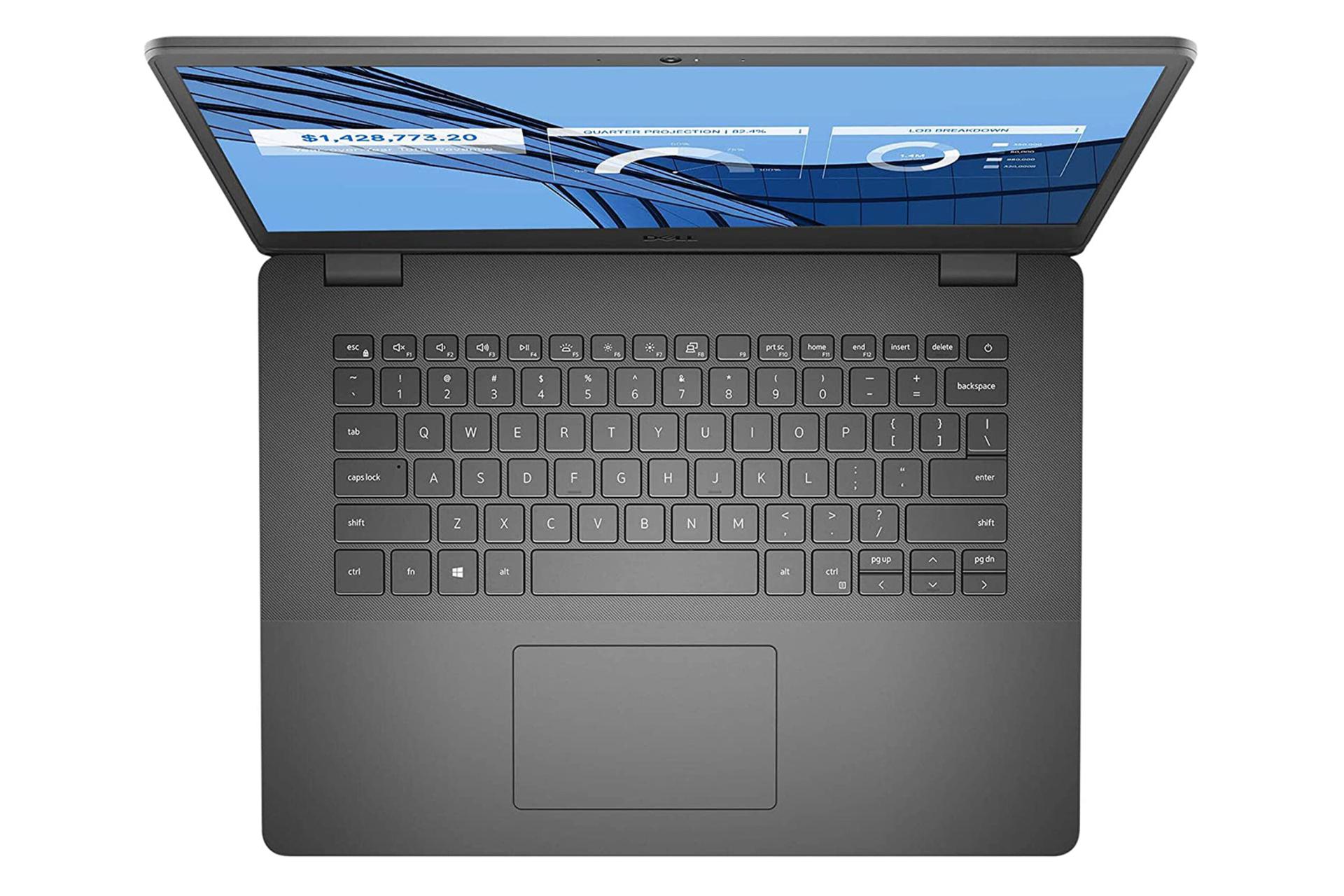 نمای بالا لپ تاپ دل وسترو 14 3400