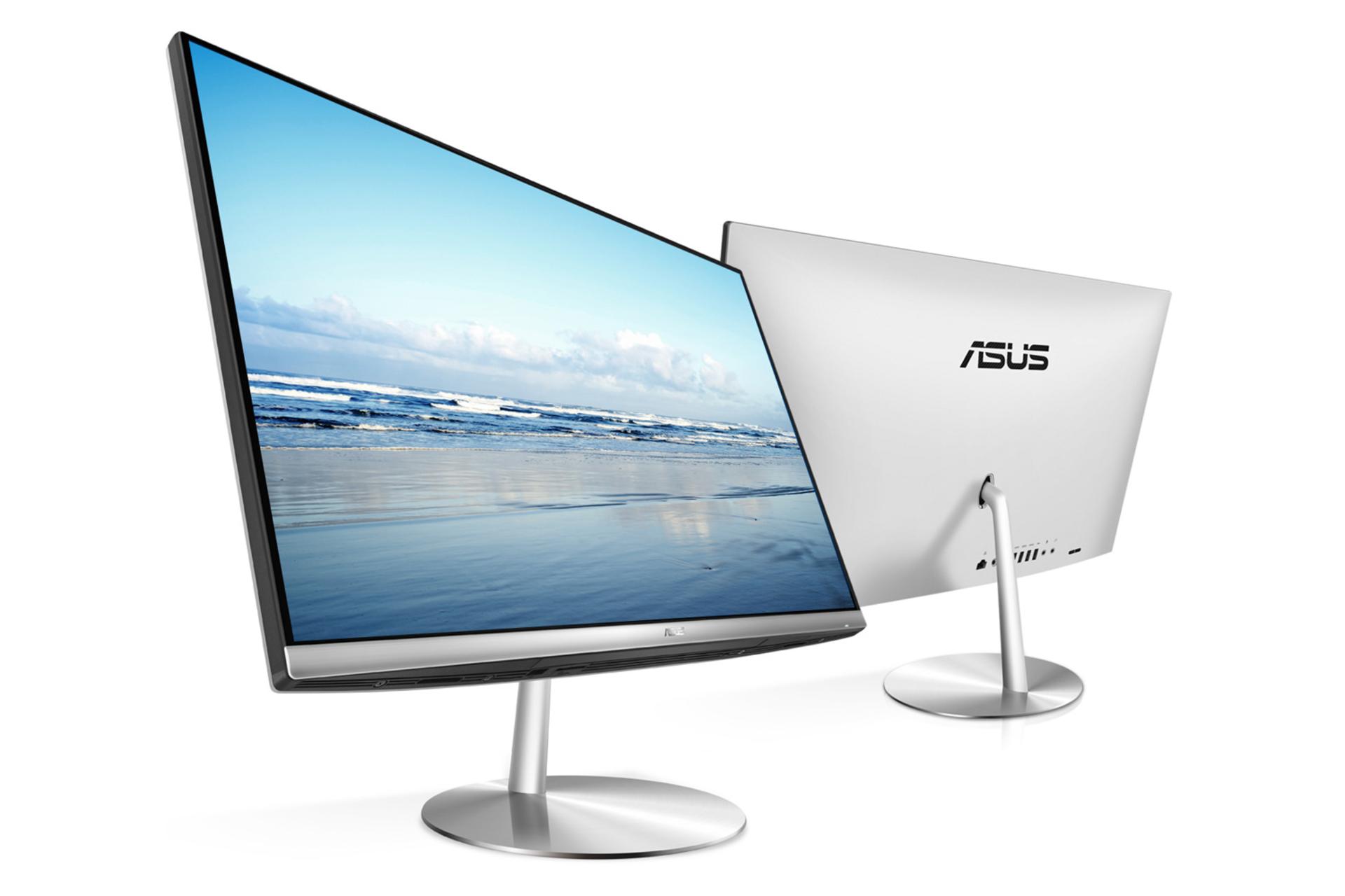 نمای روبرو و پشت کامپیوتر آل این وان All in One Asus Vivo ZN242