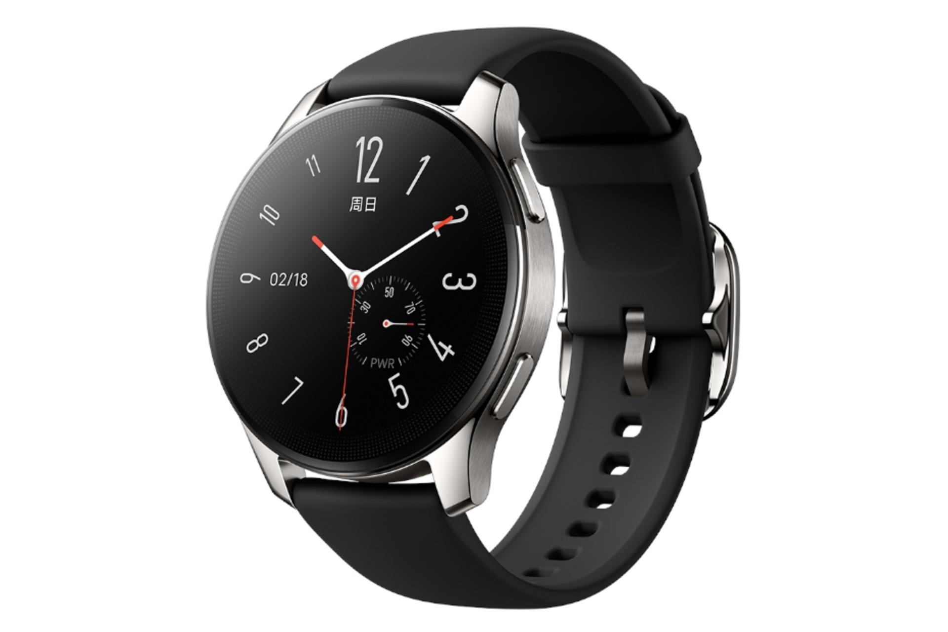 vivo Watch 2 / ویوو واچ 2 نقره ای بند مشکی