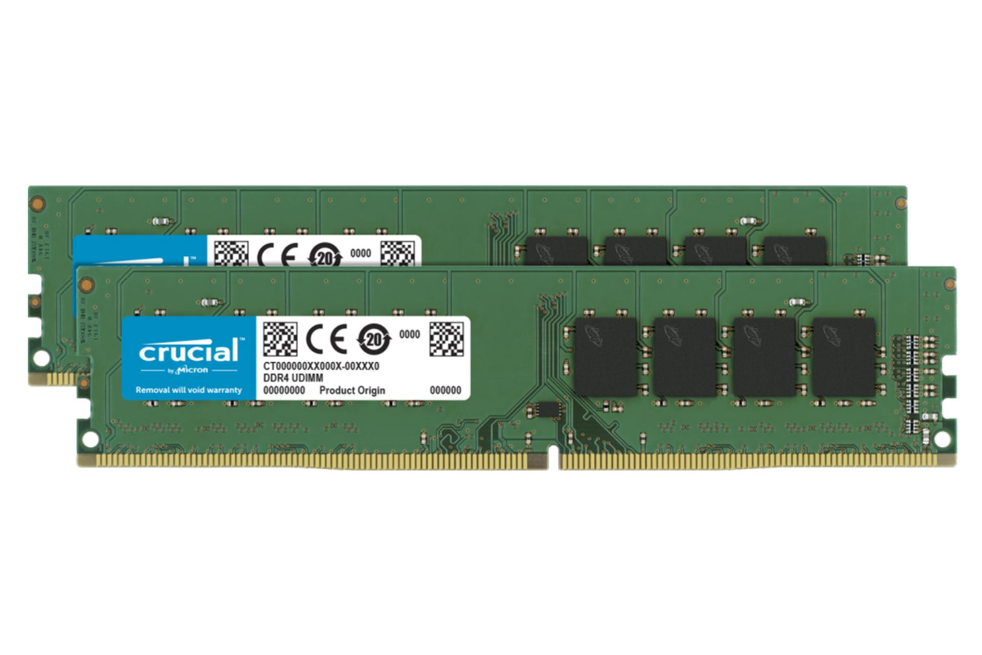 نمای جلو رم کروشیال CT2K8G4DFRA32A ظرفیت 16 گیگابایت (2x8) از نوع DDR4-3200