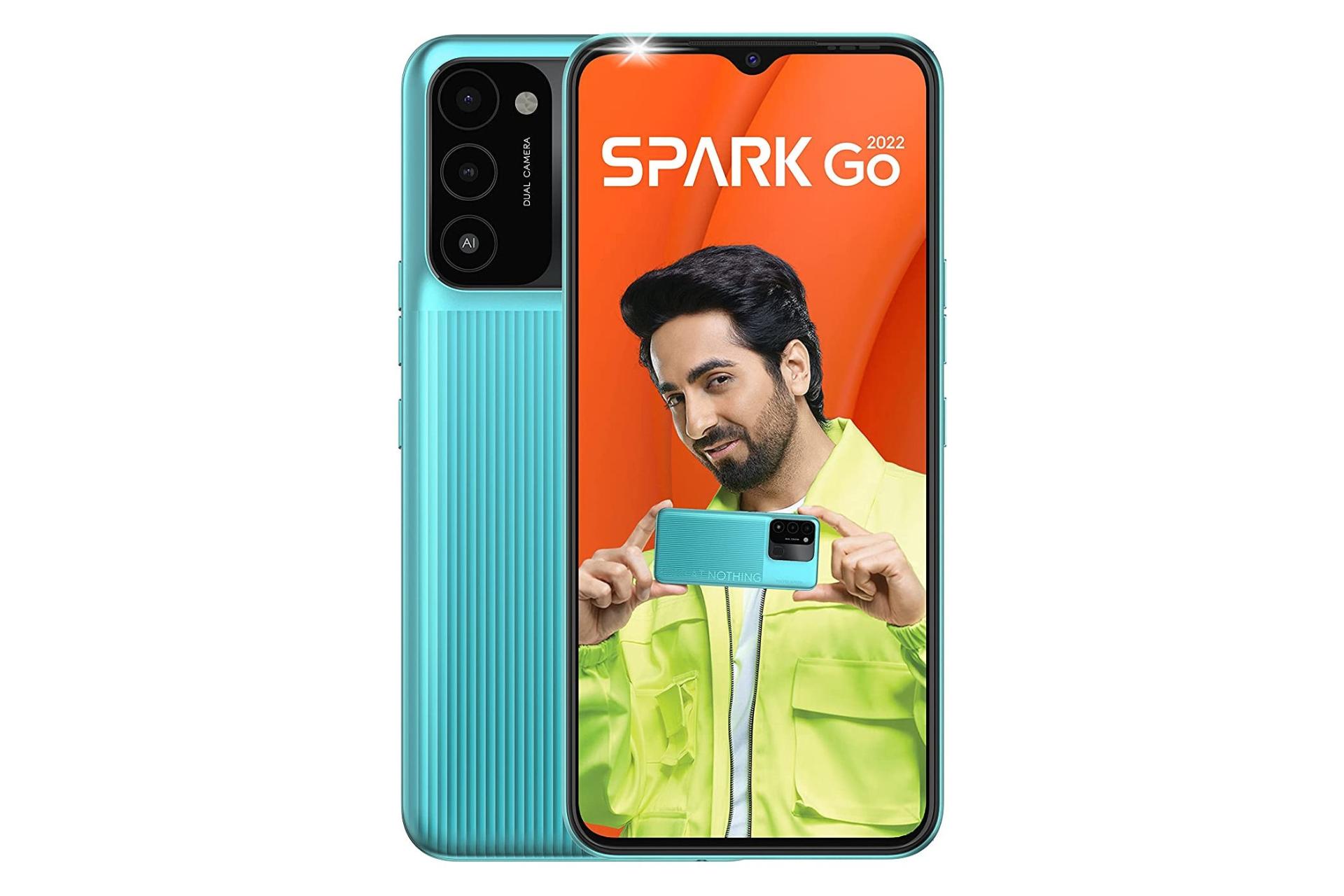 Tecno Spark Go 2022 / گوشی موبایل اسپارک Go تکنو نسخه 2022 فیروزه ای