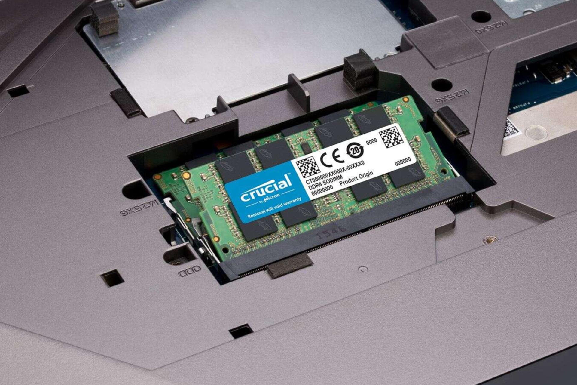 نمای بالا رم کروشیال CT2K8G4SFRA266 ظرفیت 16 گیگابایت (2x8) از نوع DDR4-2666 