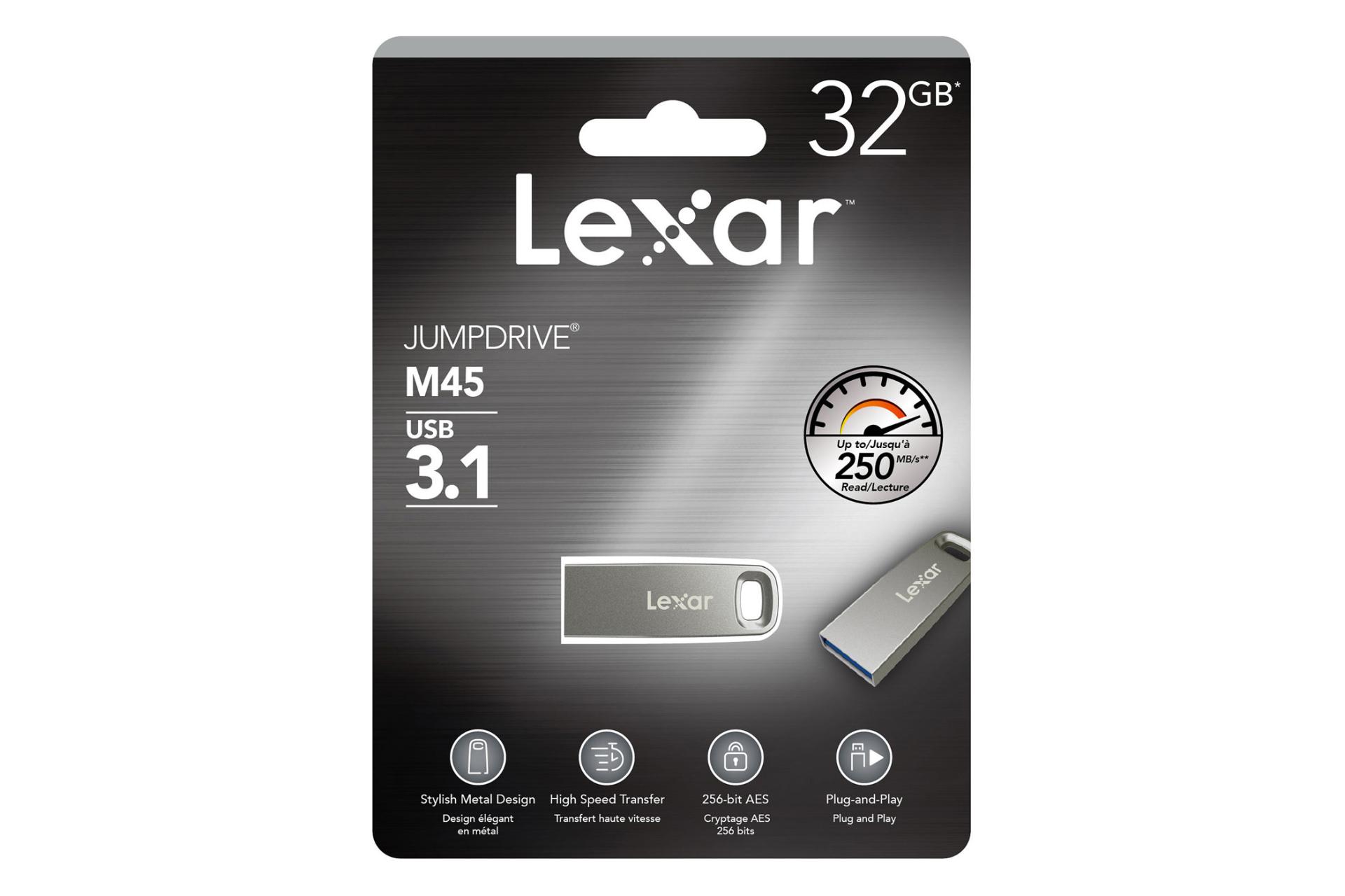 جعبه فلش مموری لکسار مدل JumpDrive M45 ظرفیت 32 گیگابایت