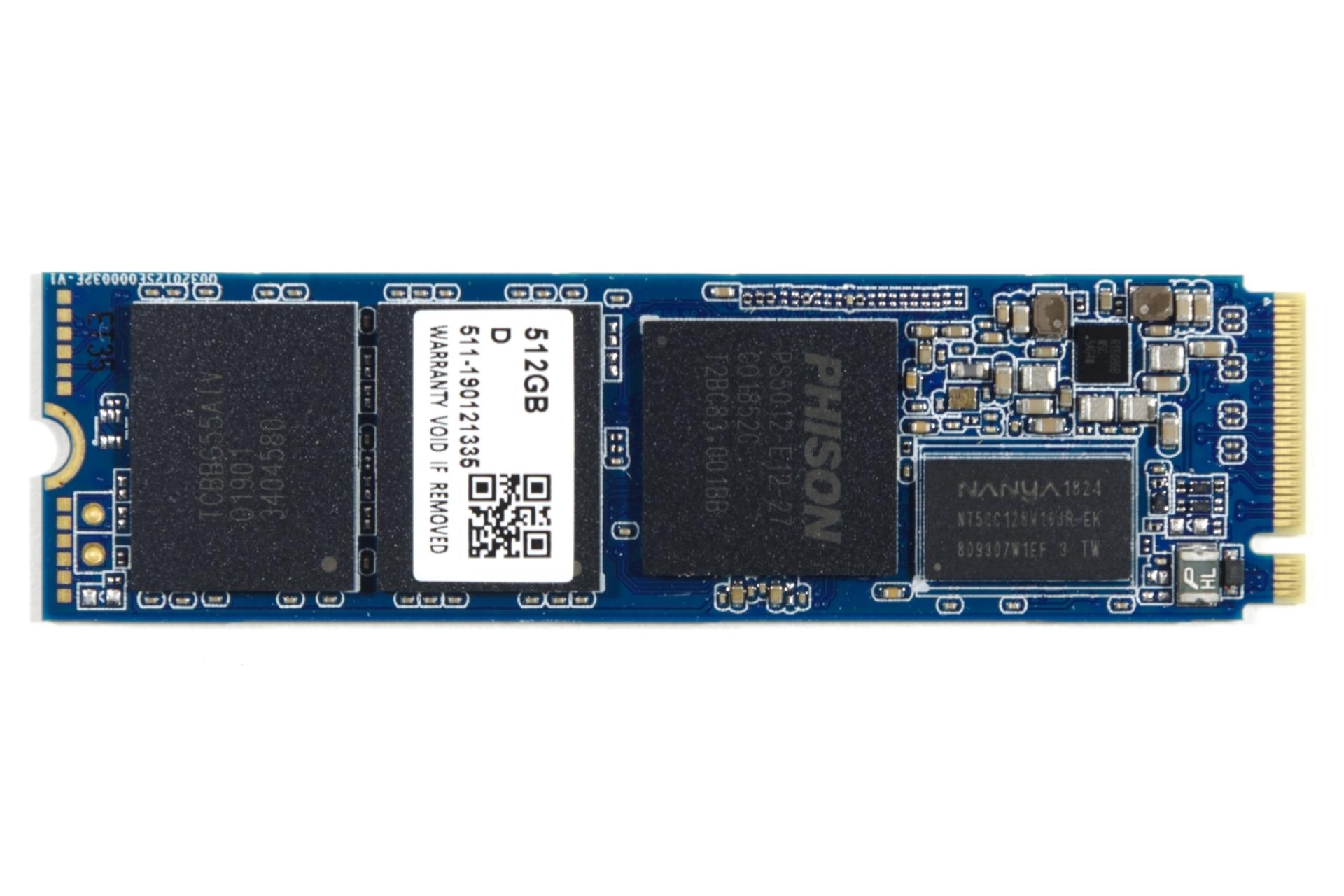 نمای پشت SSD تیم گروپ MP34 NVMe M.2 ظرفیت 512 گیگابایت TeamGroup