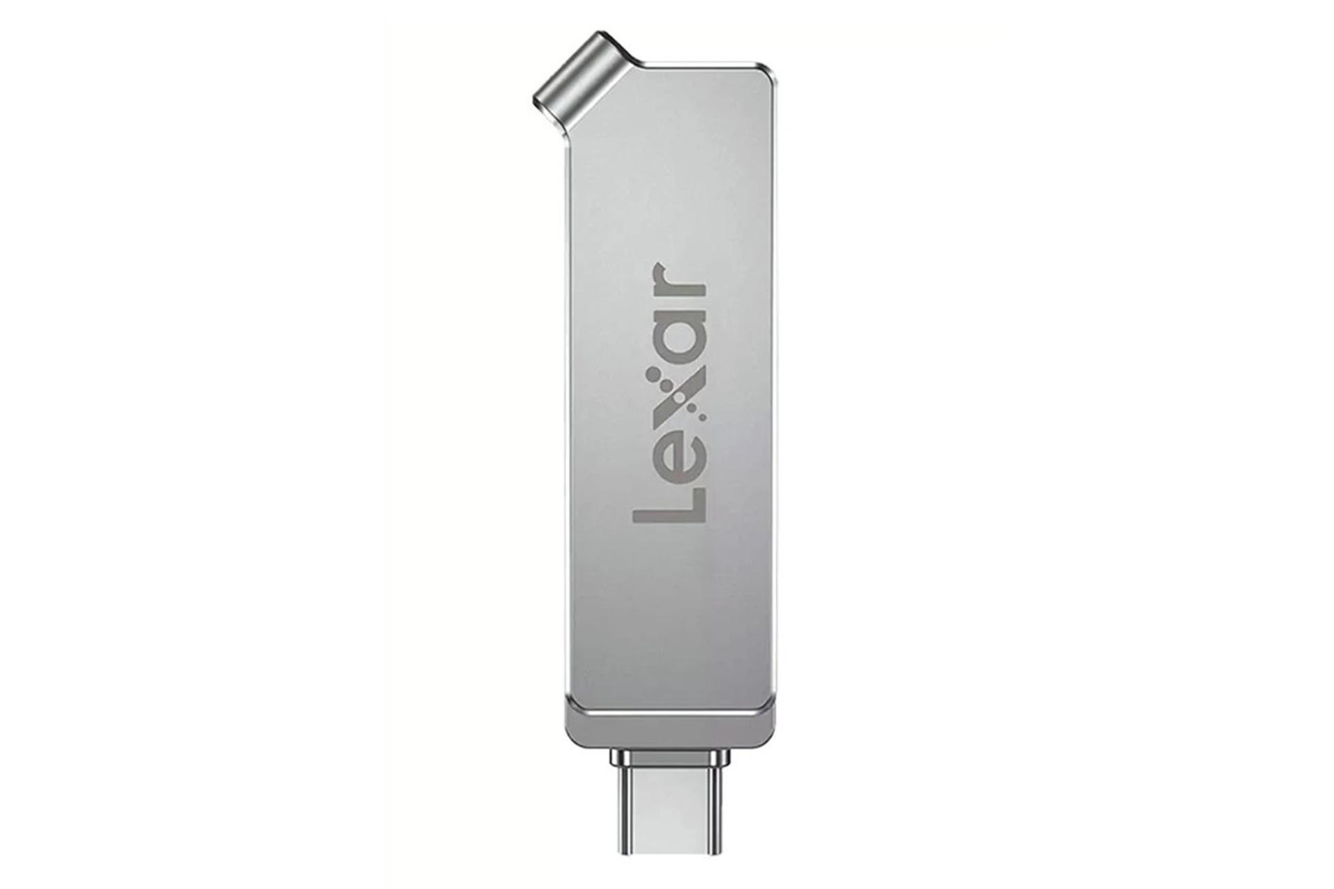 نمای روبرو فلش مموری لکسار مدل JumpDrive Dual Drive D30c