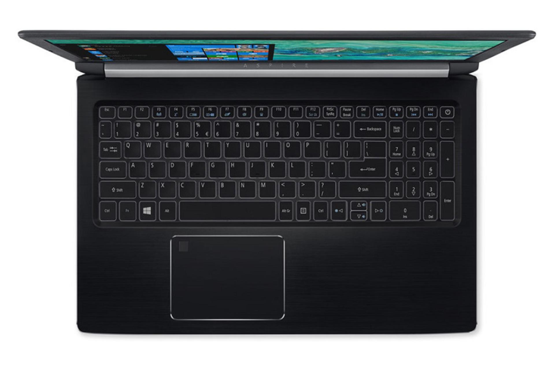 نمای بالا لپ تاپ ایسر اسپایر 7 A715