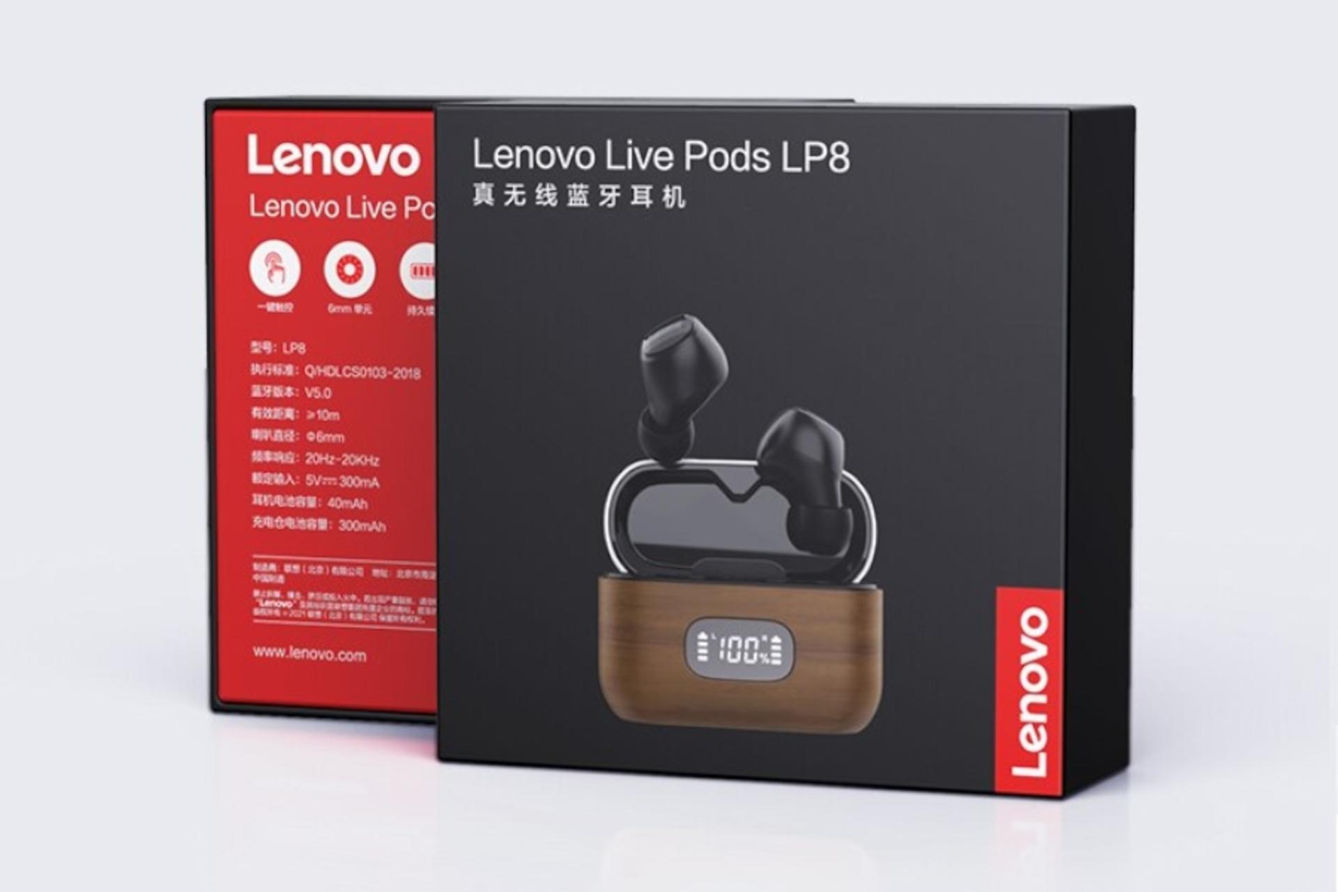 جعبه ایرباد بی سیم لنوو Lenovo LivePods LP8
