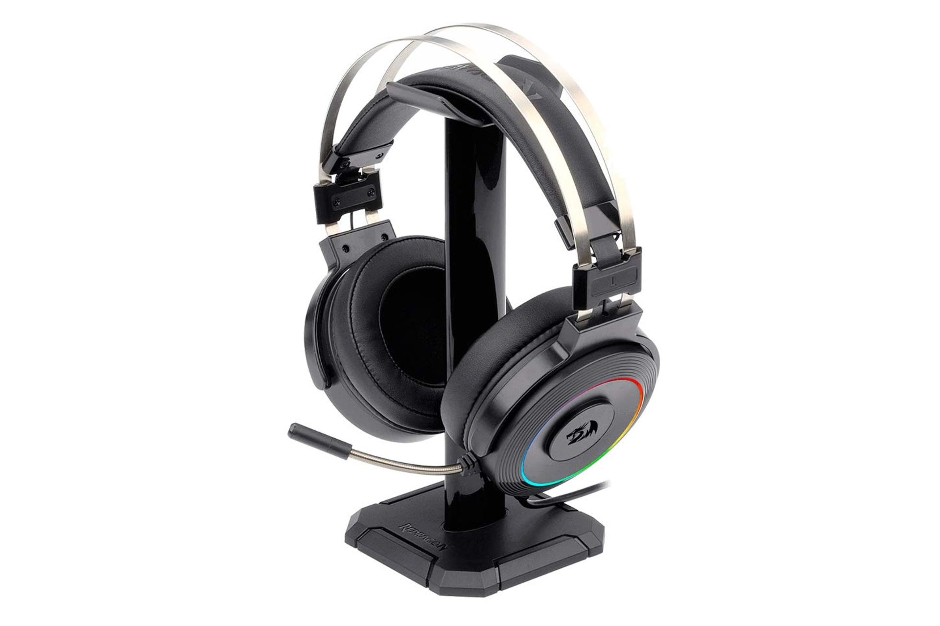 هدست گیمینگ ردراگون Redragon LAMIA2 H320 روی استند مشکی