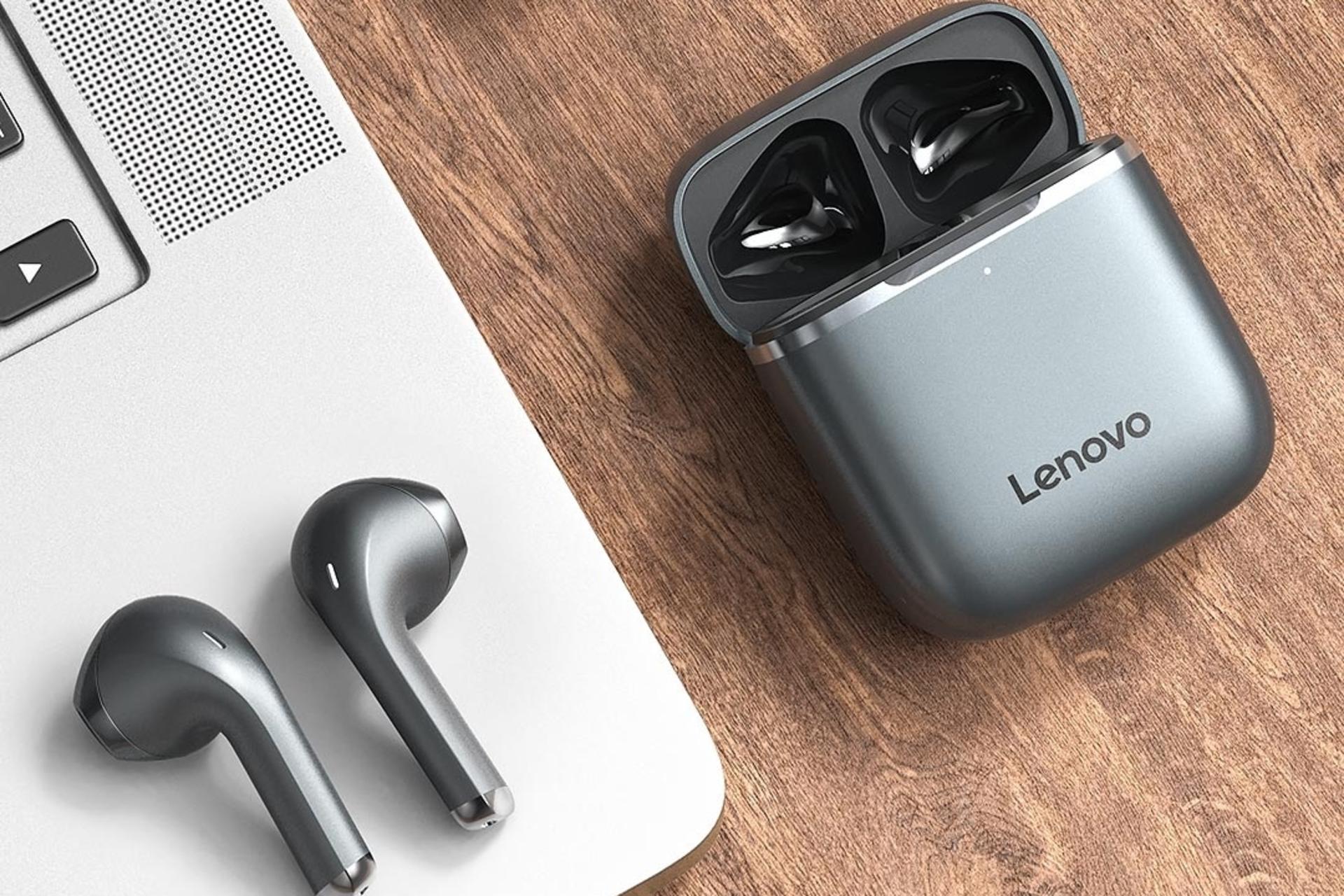 نمای بالا ایرباد بی سیم لنوو Lenovo H16 Pro مشکی