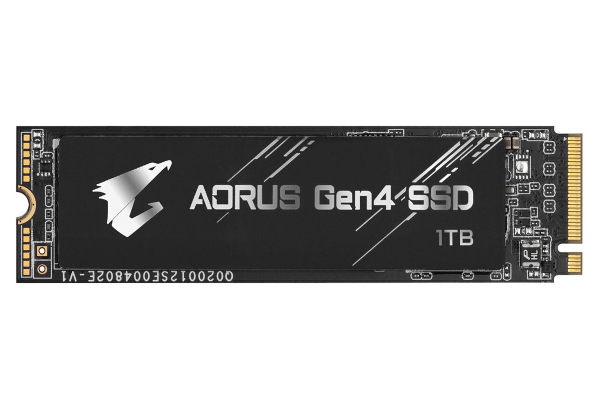 نمای روبرو SSD گیگابایت AORUS Gen4 NVMe M.2 ظرفیت 1 ترابایت