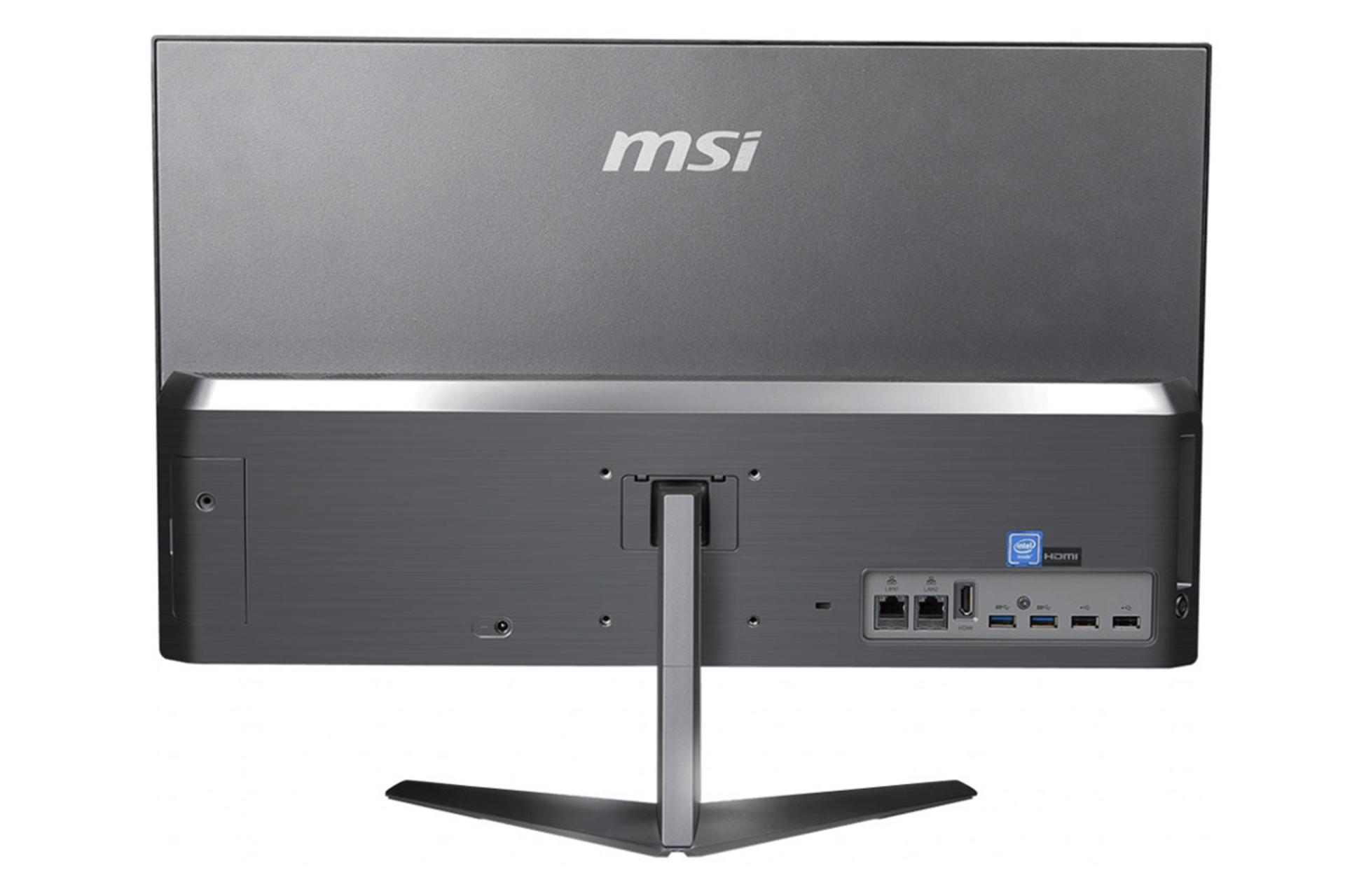 نمای پشت کامپیوتر آل این وان All in One MSI Pro 24X 10M Pentium