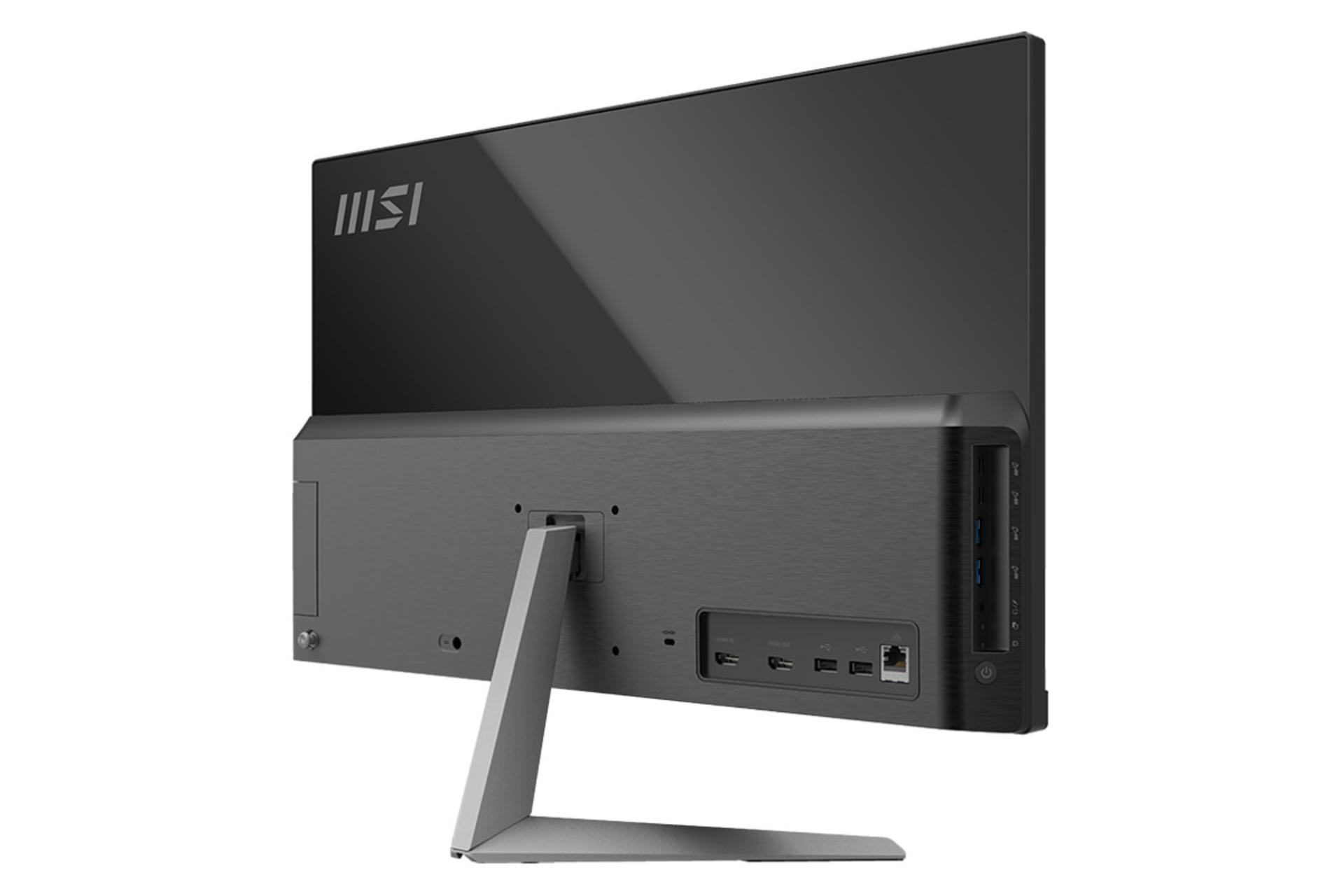 نمای راست پشت کامپیوتر آل این وان All in One MSI Modern AM241
