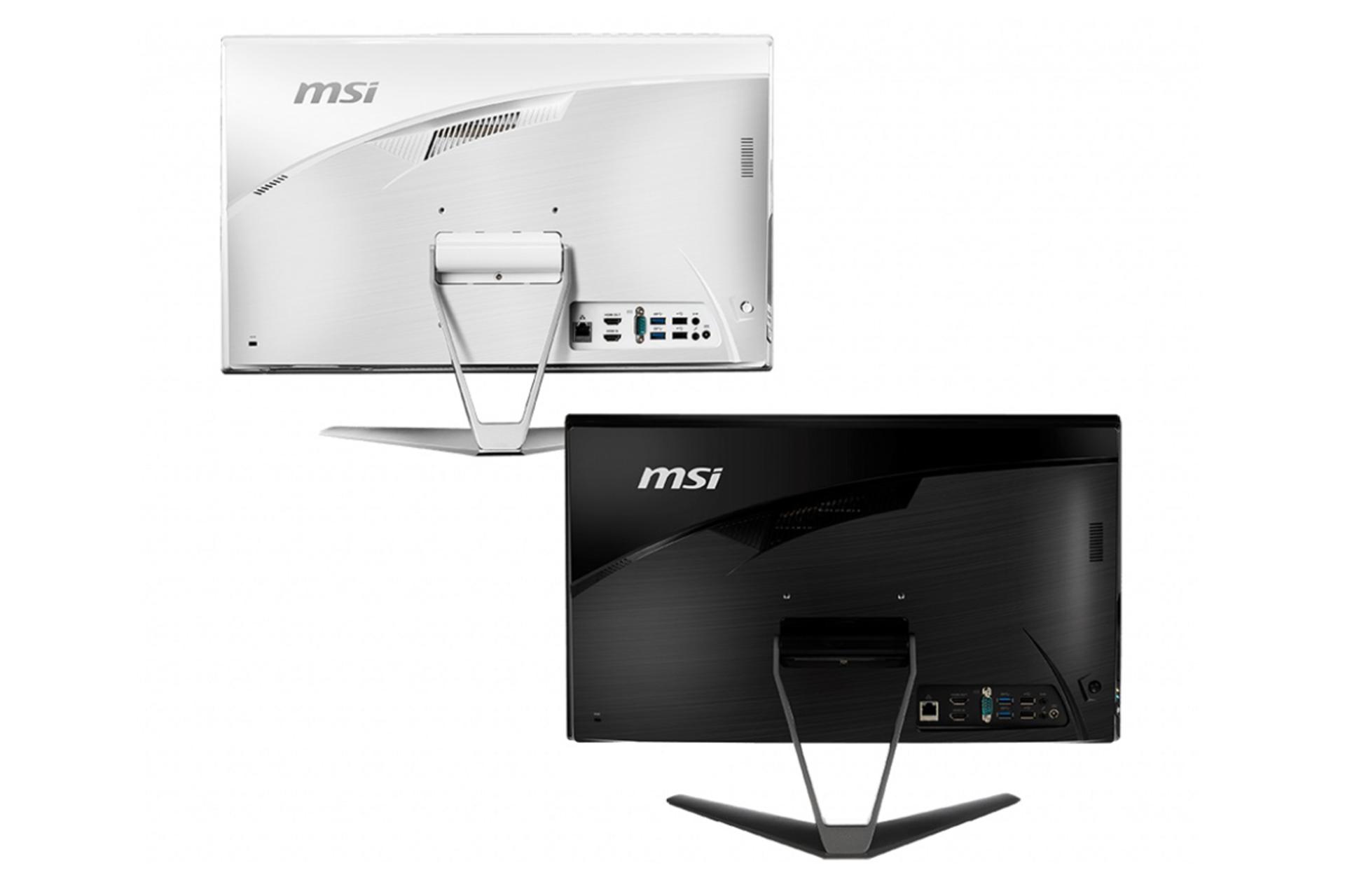 نمای پشت کامپیوتر آل این وان All in One MSI pro 22x 9m core i3 9100