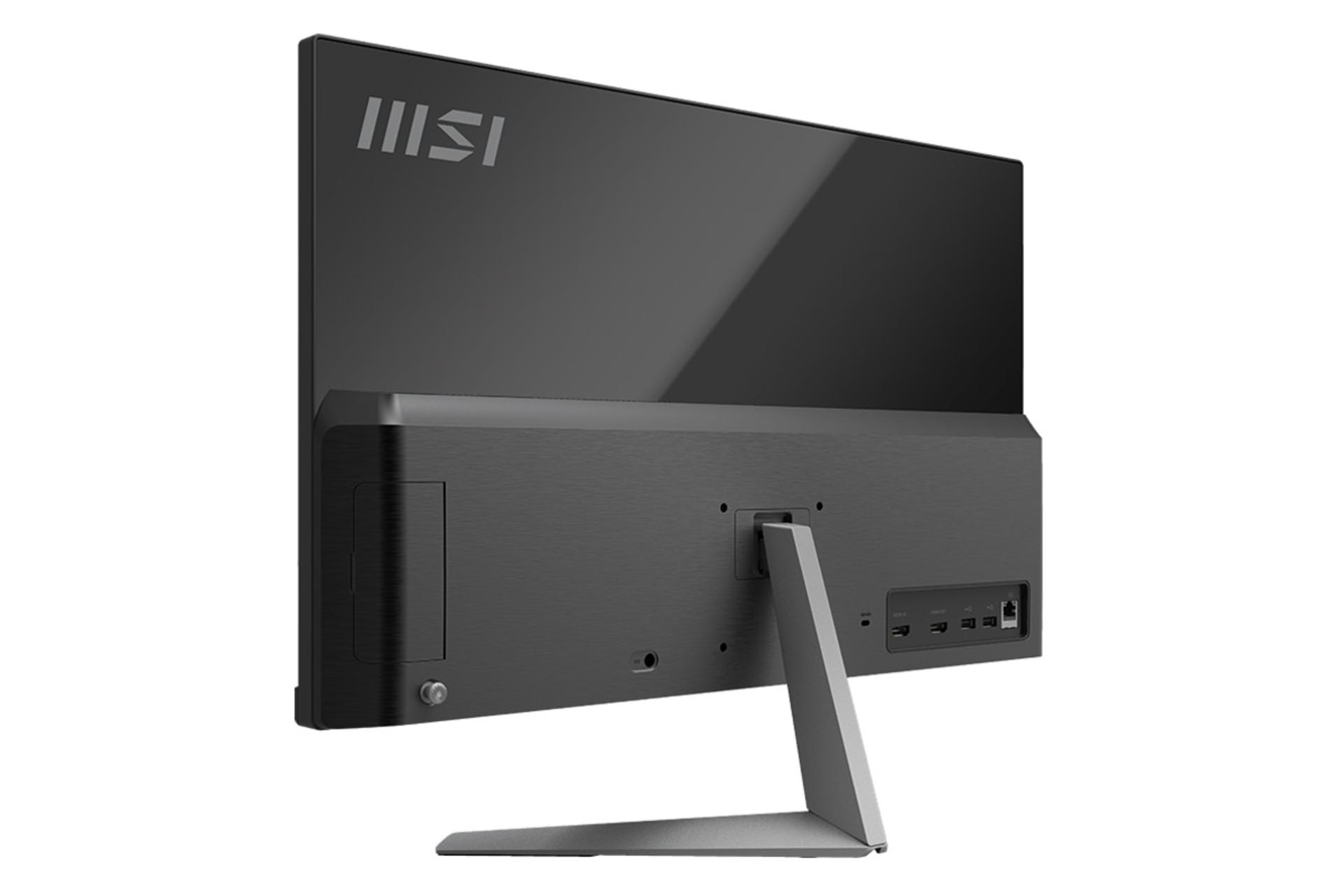 نمای پشت چپ کامپیوتر آل این وان All in One MSI Modern AM241