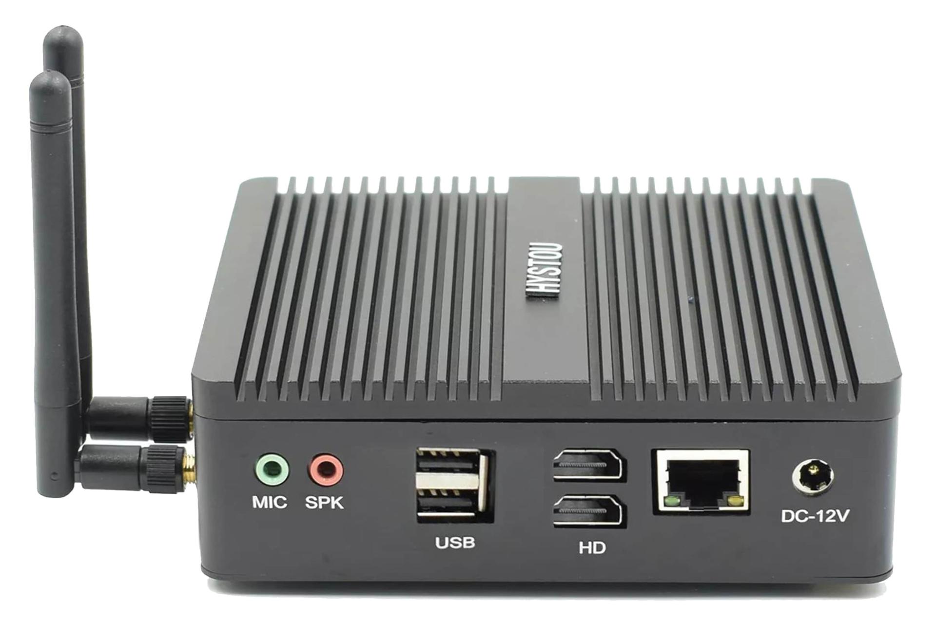 نمای پشت کامپیوتر کوچک هیستو Hystou Celeron Atom Z3700