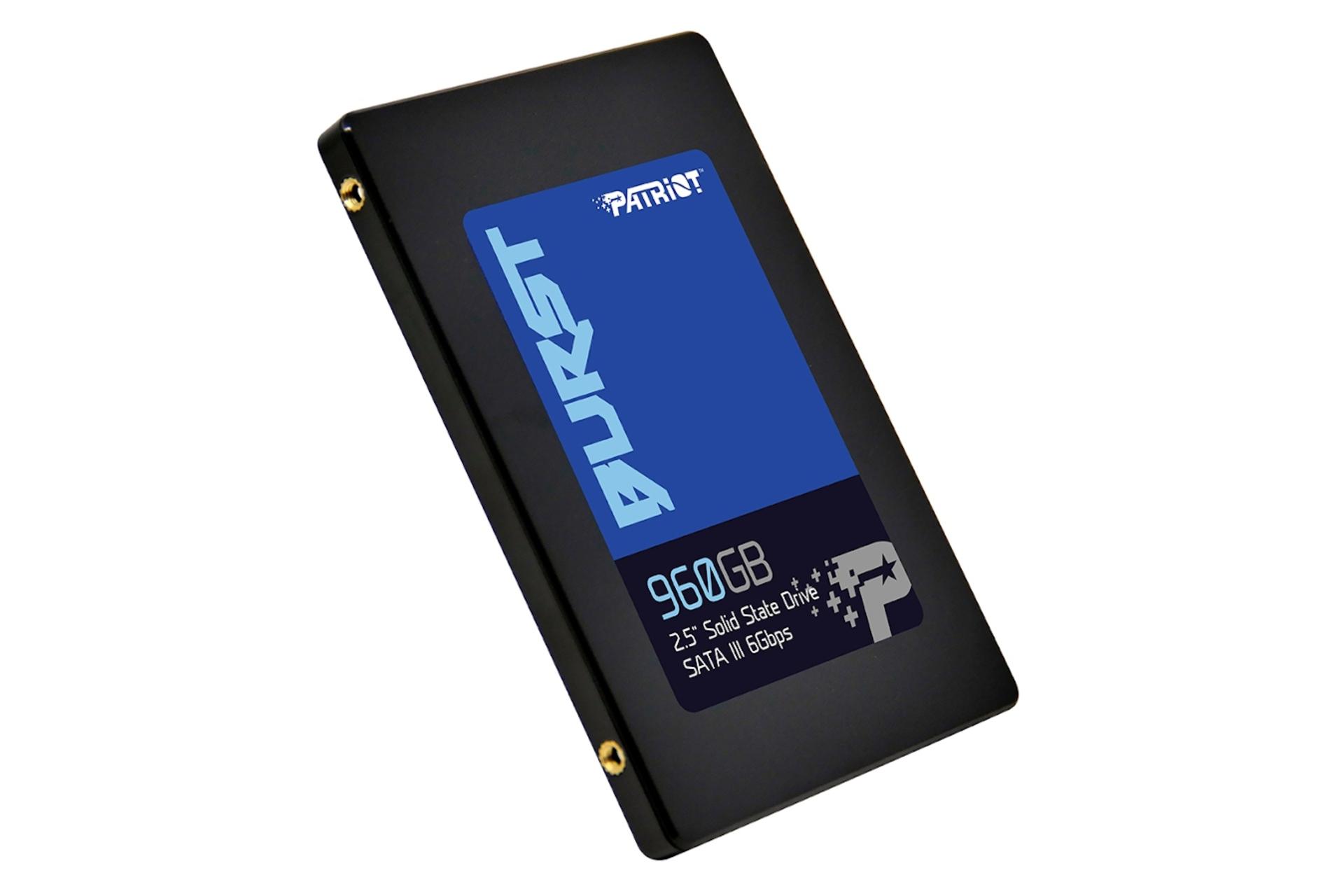 نمای جانبی SSD پتریوت Patriot Burst SATA 2.5 Inch 960GB ظرفیت 960 گیگابایت