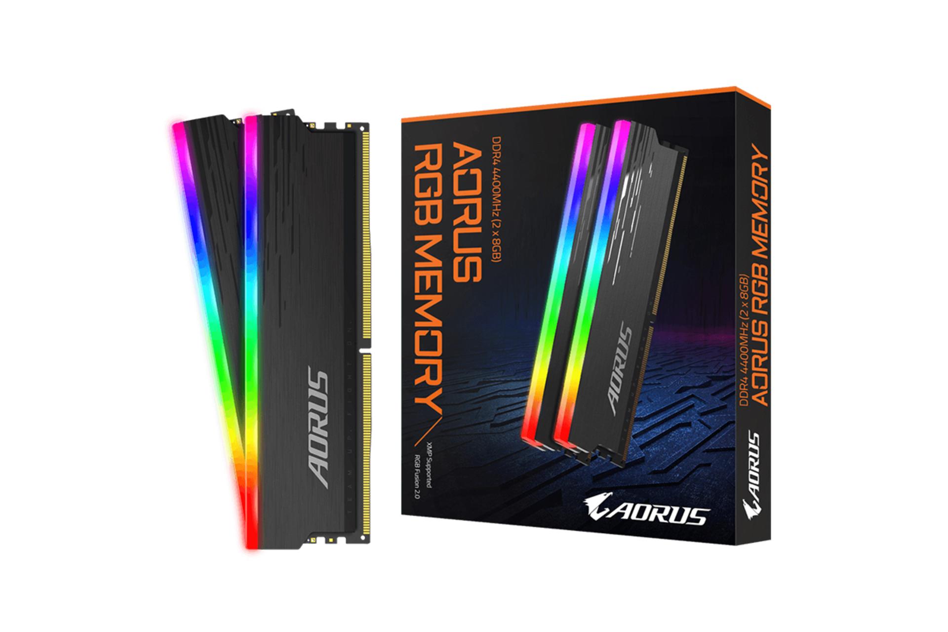 جعبه رم گیگابایت AORUS RGB ظرفیت 16 گیگابایت (2x8) از نوع DDR4-4400