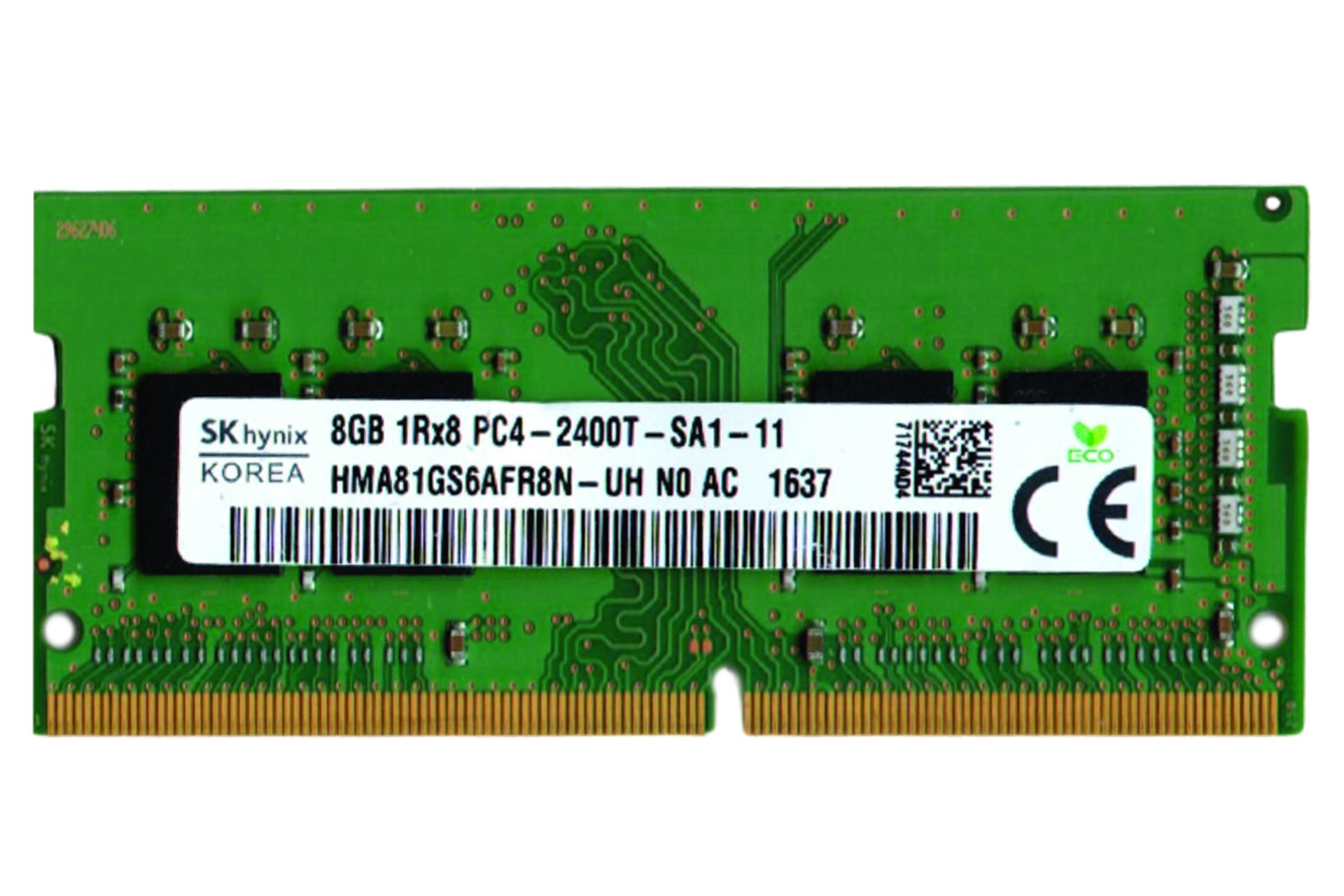 رم اس کی هاینیکس HMA81GS6AFR8N-UH ظرفیت 8 گیگابایت از نوع DDR4-2400