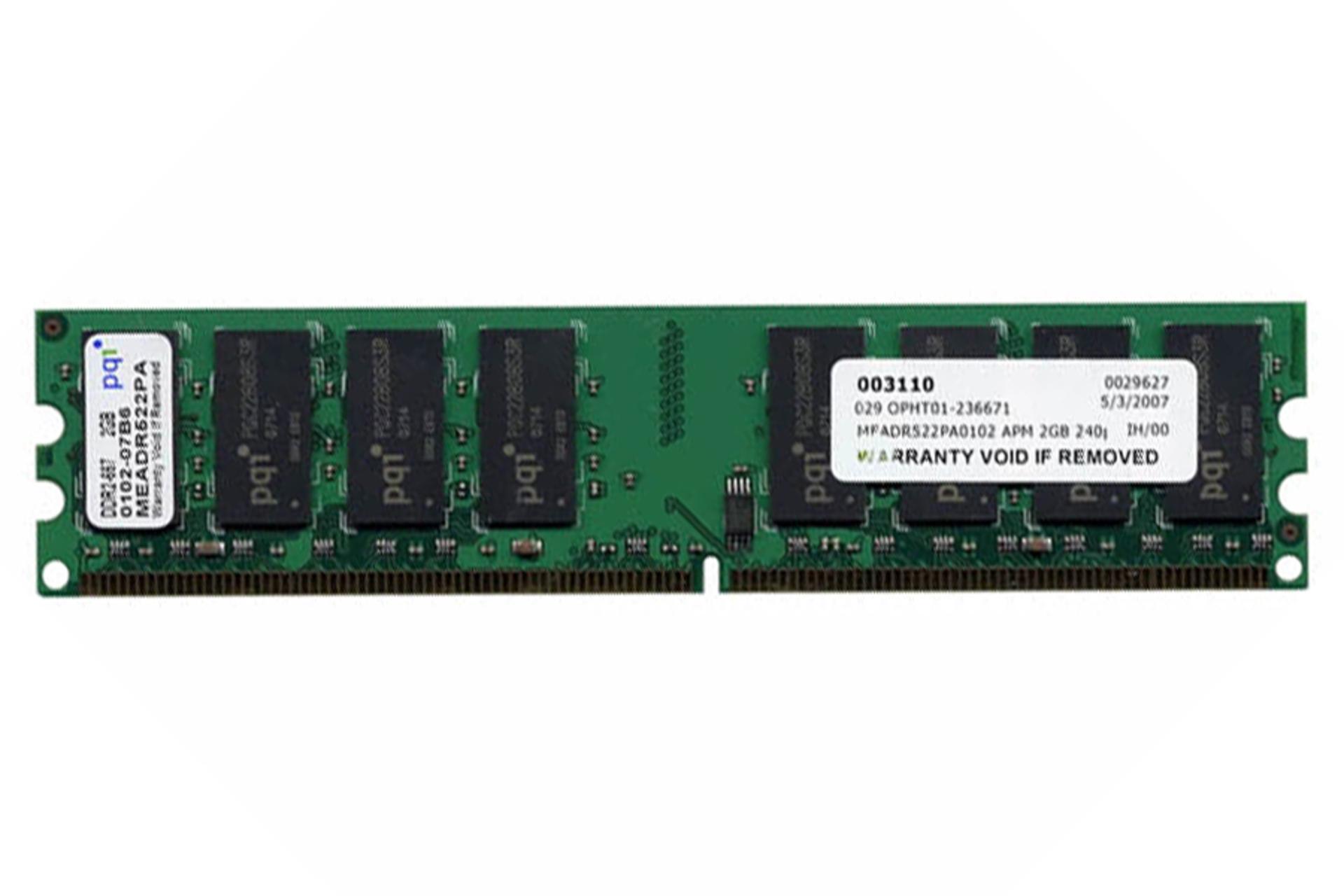 رم پی کیو آی MEADR522PA0102 ظرفیت 2 گیگابایت از نوع DDR2-667