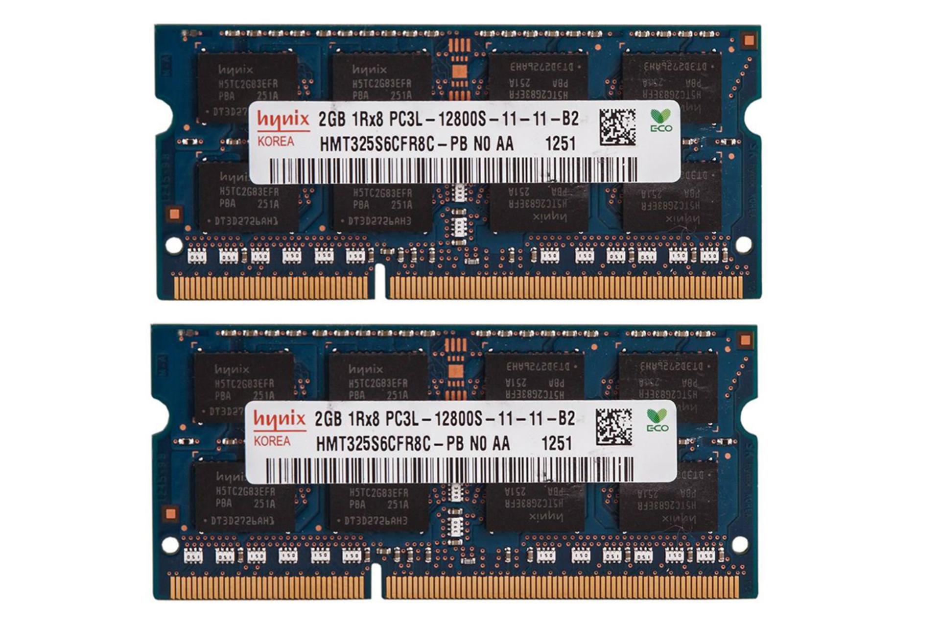 رم SK Hynix HMT325S6CFR8C-PB 4GB (2x2) DDR3-1600 CL11