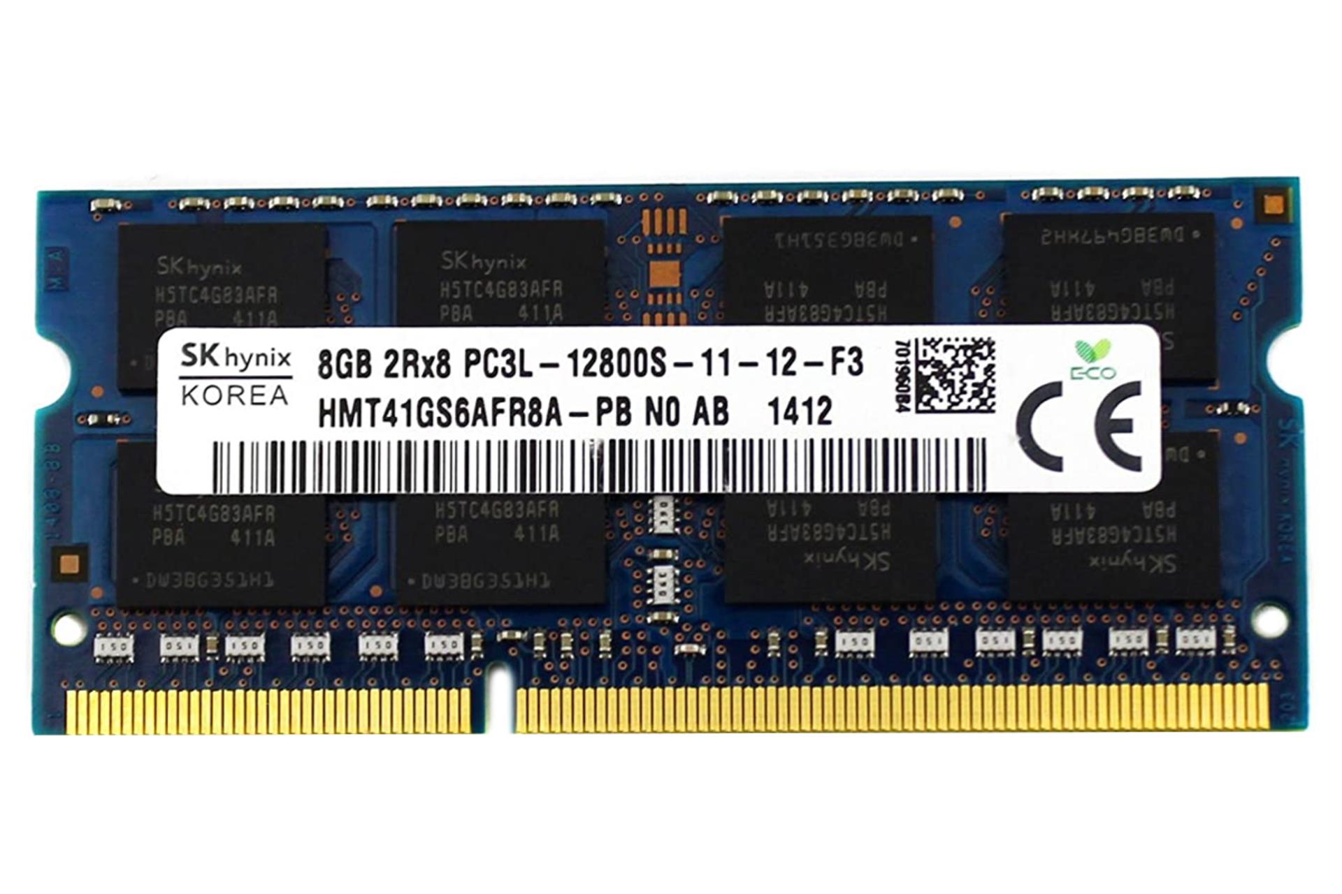 رم اس کی هاینیکس HMT41GS6DFR8A-PB ظرفیت 8 گیگابایت از نوع DDR3L-1600