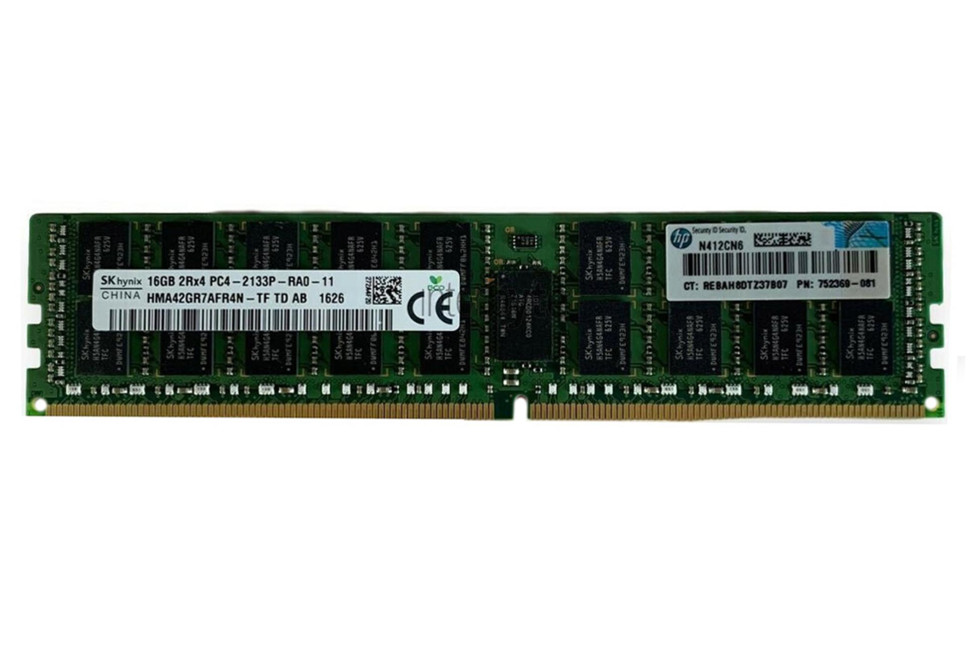 رم اس کی هاینیکس HMA42GR7AFR4N-TF ظرفیت 16 گیگابایت از نوع DDR4-2133