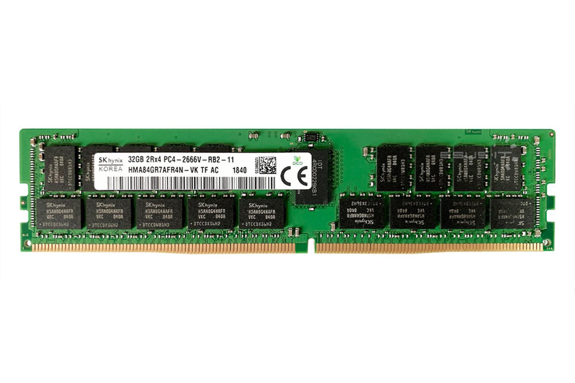SK Hynix HMA84GR7AFR4N-VK ظرفیت 32 گیگابایت از نوع DDR4-2666 نمای روبرو