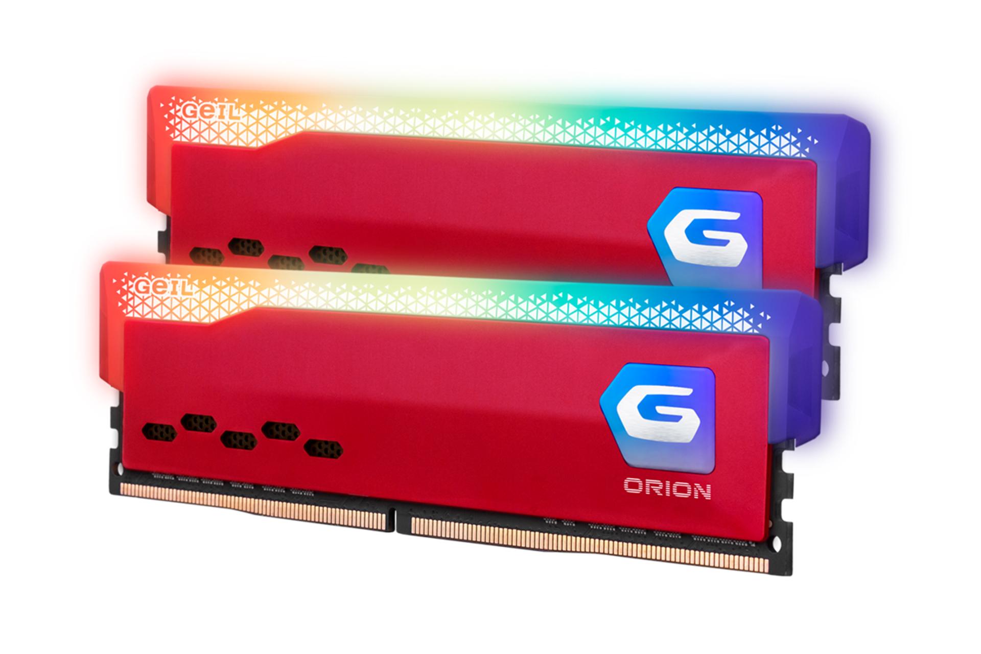 نمای کنار رم گیل ORION RGB AMD ظرفیت 32 گیگابایت (2x16) از نوع DDR4-3200