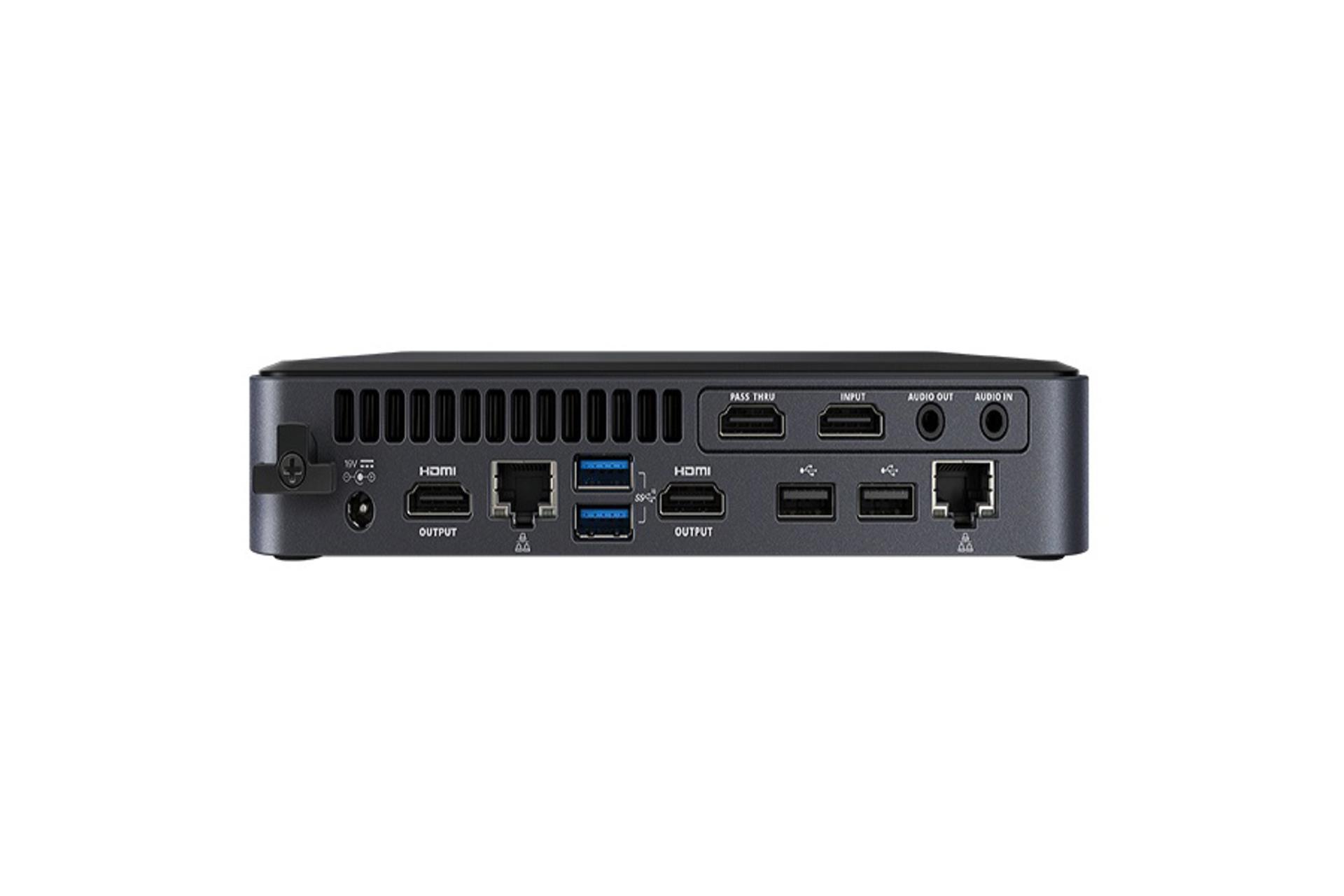 نمای پشت Mini PC اینتل Intel NUC 11 Pro